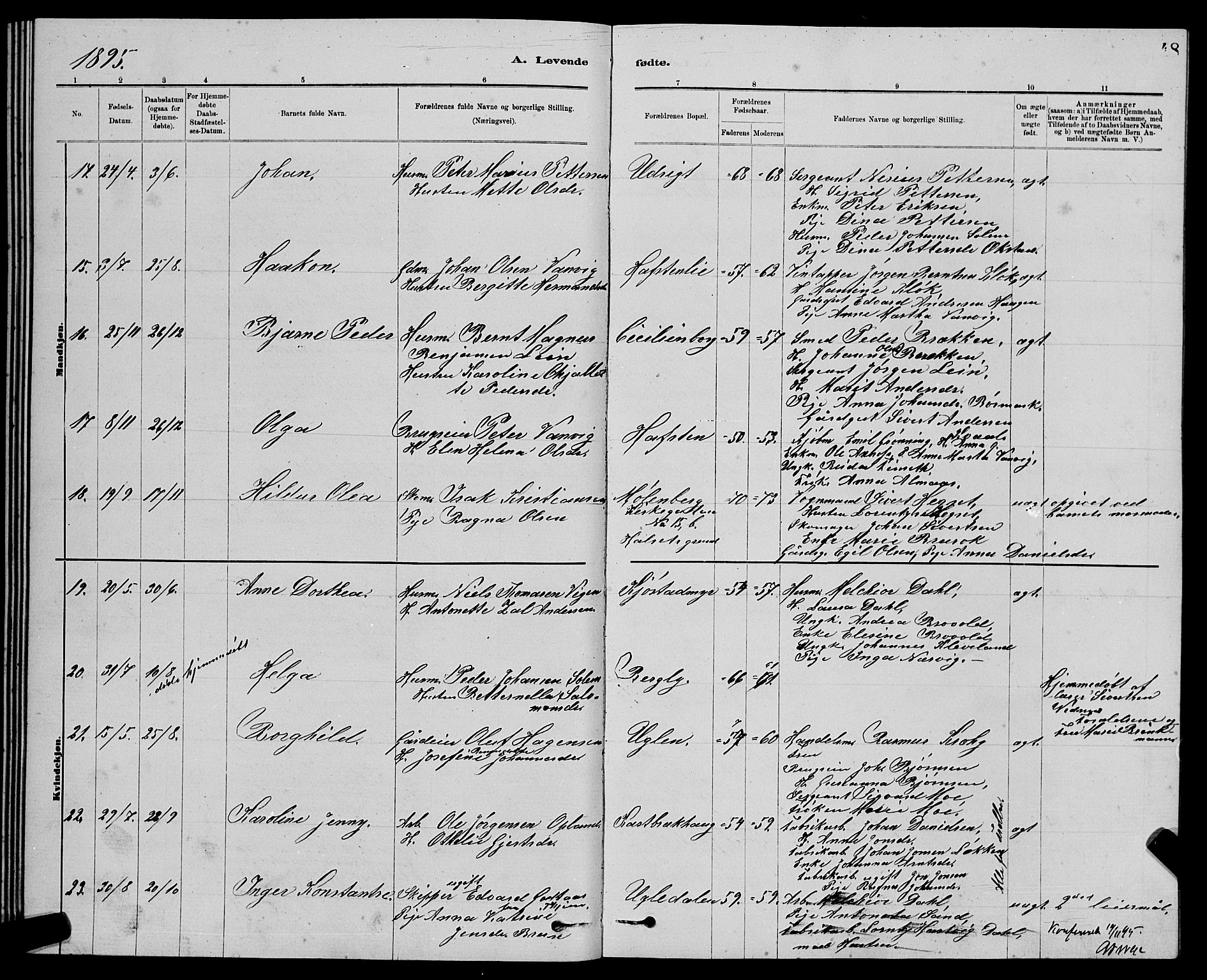 Ministerialprotokoller, klokkerbøker og fødselsregistre - Sør-Trøndelag, SAT/A-1456/611/L0354: Parish register (copy) no. 611C02, 1881-1896, p. 48