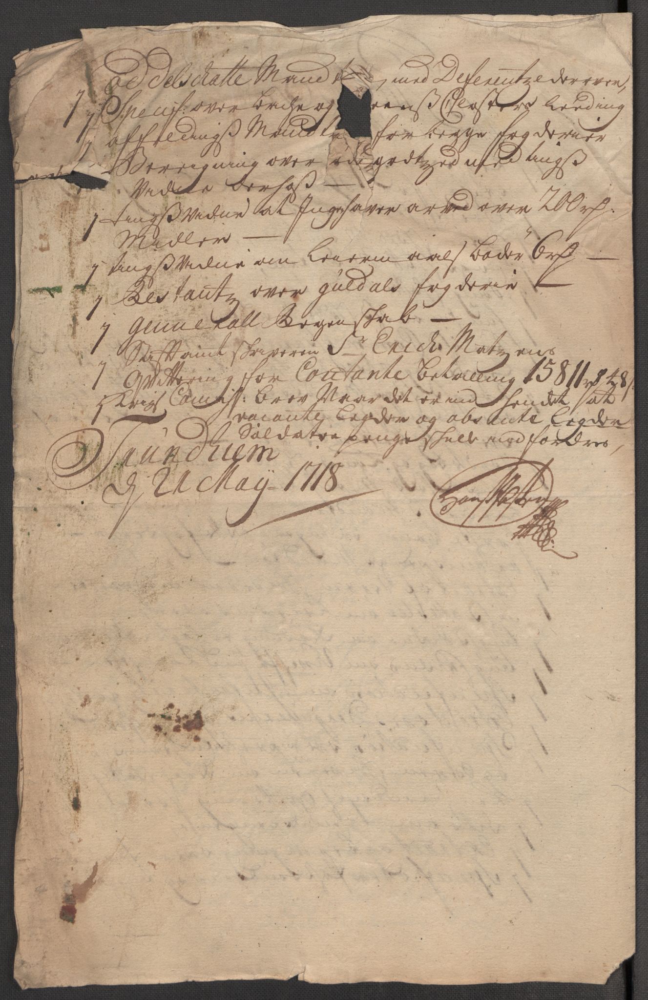 Rentekammeret inntil 1814, Reviderte regnskaper, Fogderegnskap, RA/EA-4092/R60/L3969: Fogderegnskap Orkdal og Gauldal, 1717, p. 36