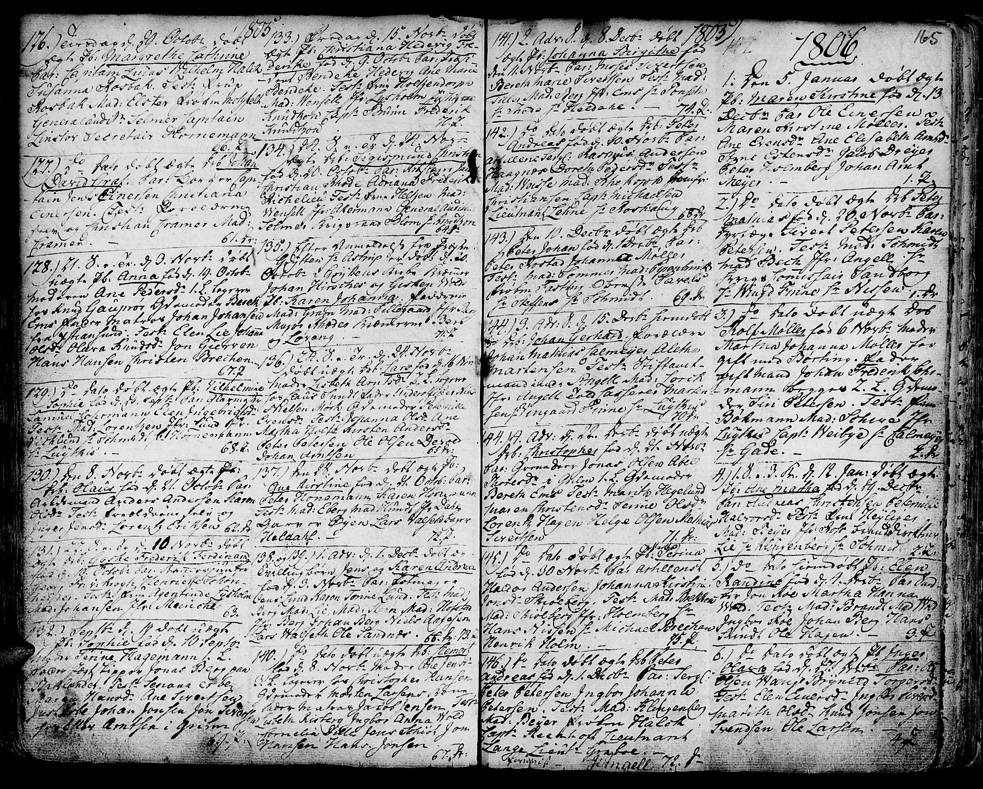 Ministerialprotokoller, klokkerbøker og fødselsregistre - Sør-Trøndelag, SAT/A-1456/601/L0039: Parish register (official) no. 601A07, 1770-1819, p. 165