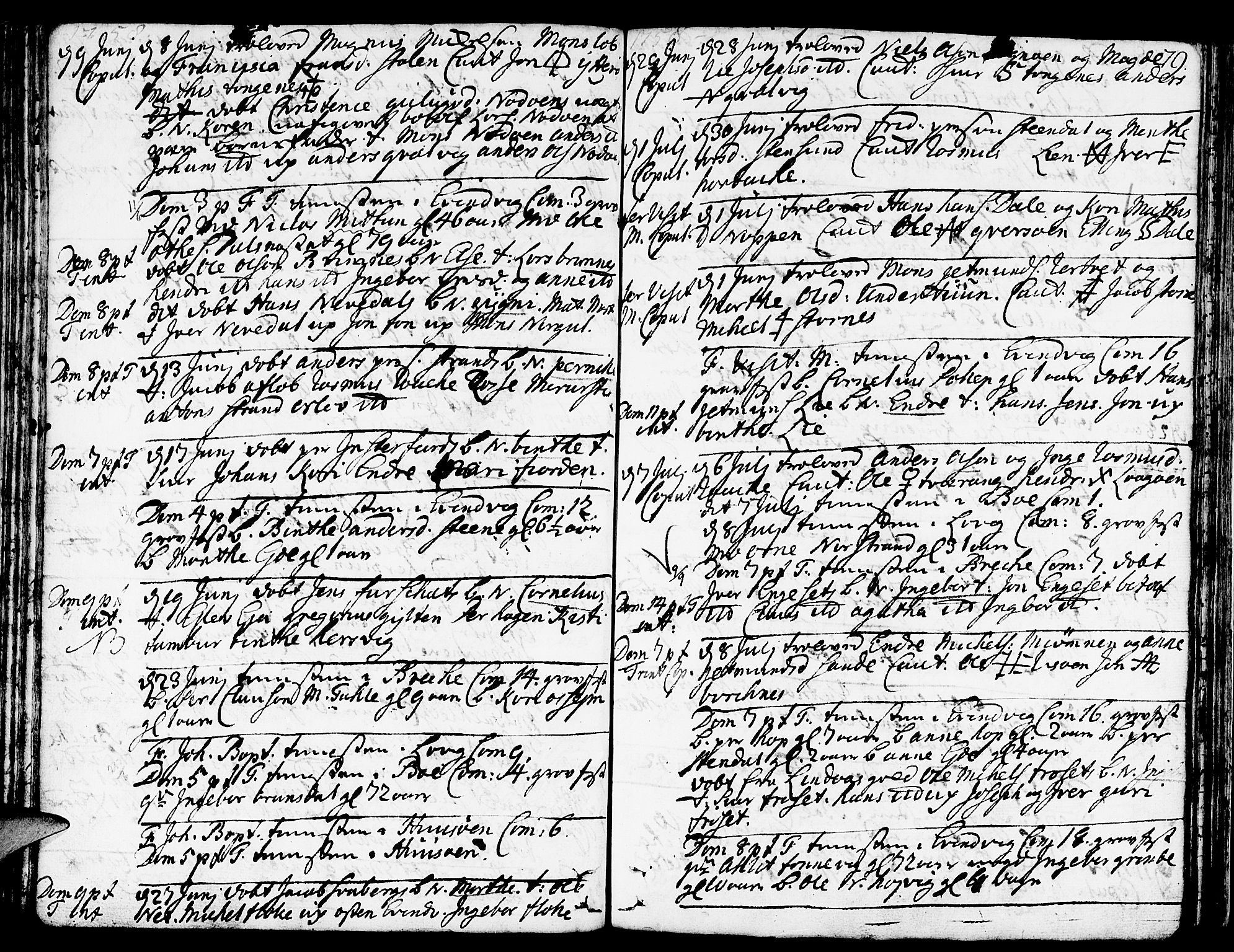 Gulen sokneprestembete, SAB/A-80201/H/Haa/Haaa/L0012: Parish register (official) no. A 12, 1749-1776, p. 79
