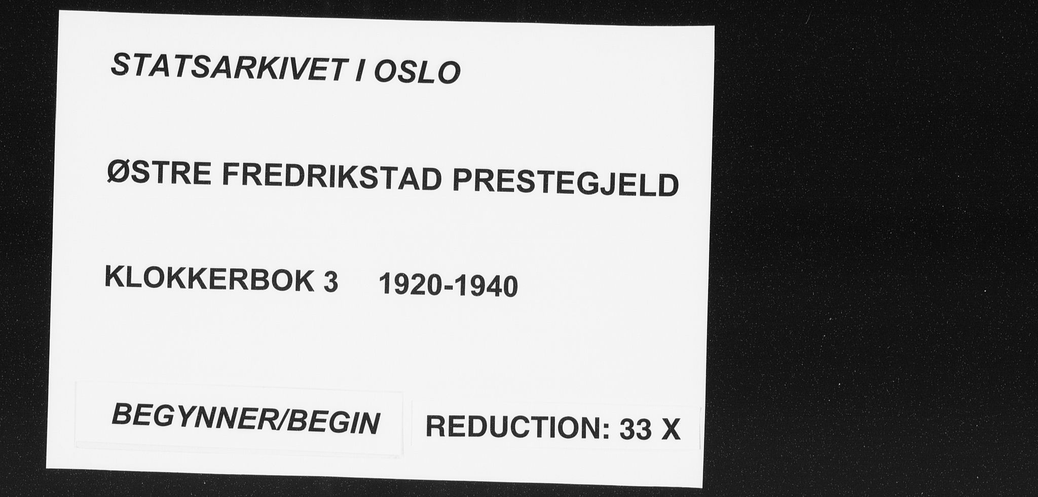 Østre Fredrikstad prestekontor Kirkebøker, SAO/A-10907/G/Ga/L0003: Parish register (copy) no. 3, 1920-1940