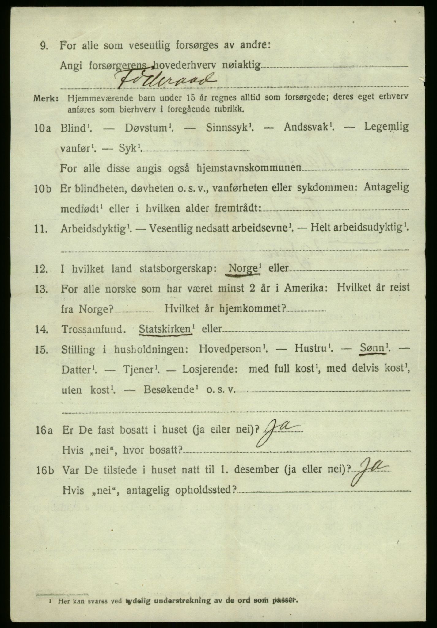 SAB, 1920 census for Naustdal, 1920, p. 1714