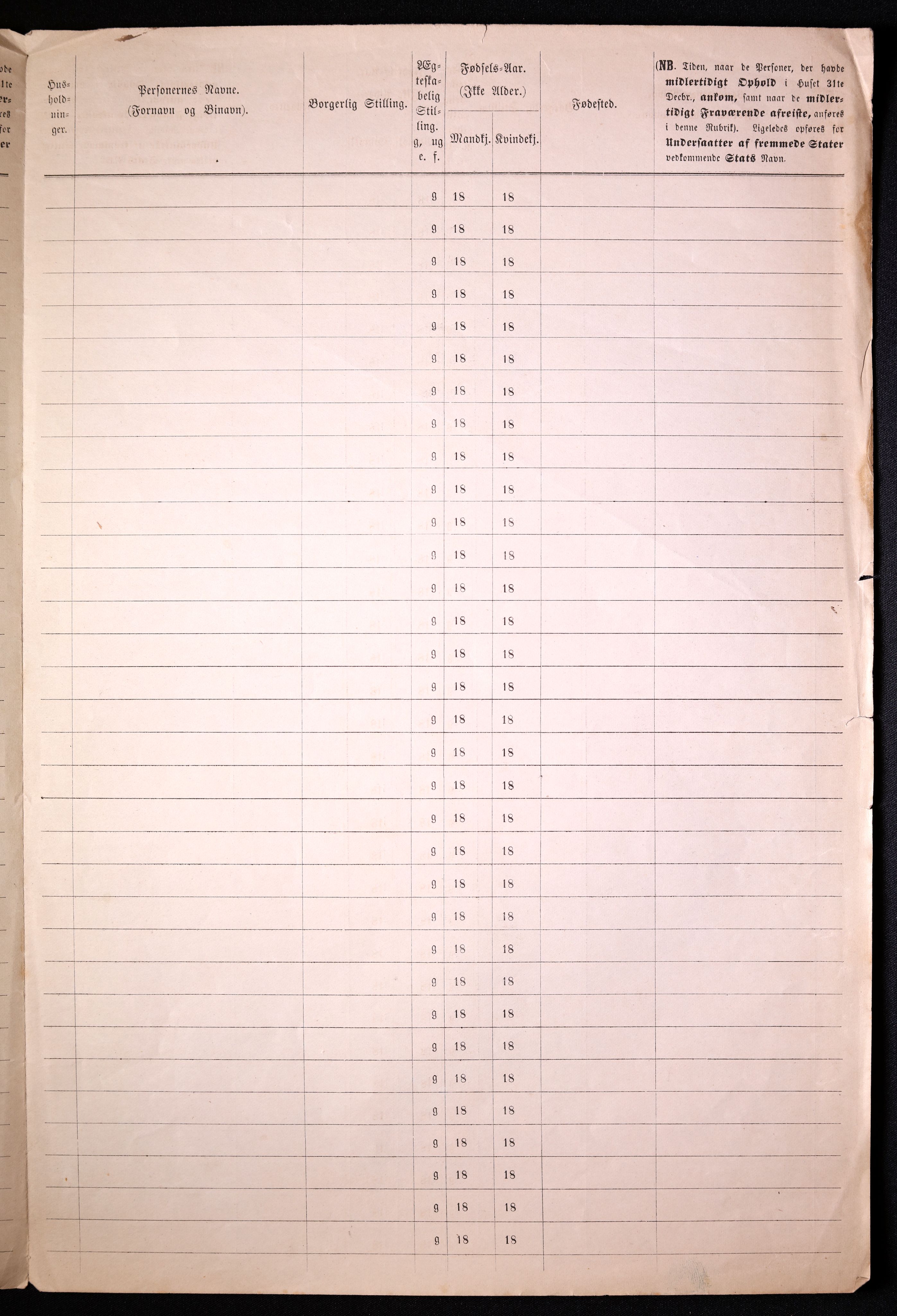 RA, 1870 census for 0101 Fredrikshald, 1870, p. 24