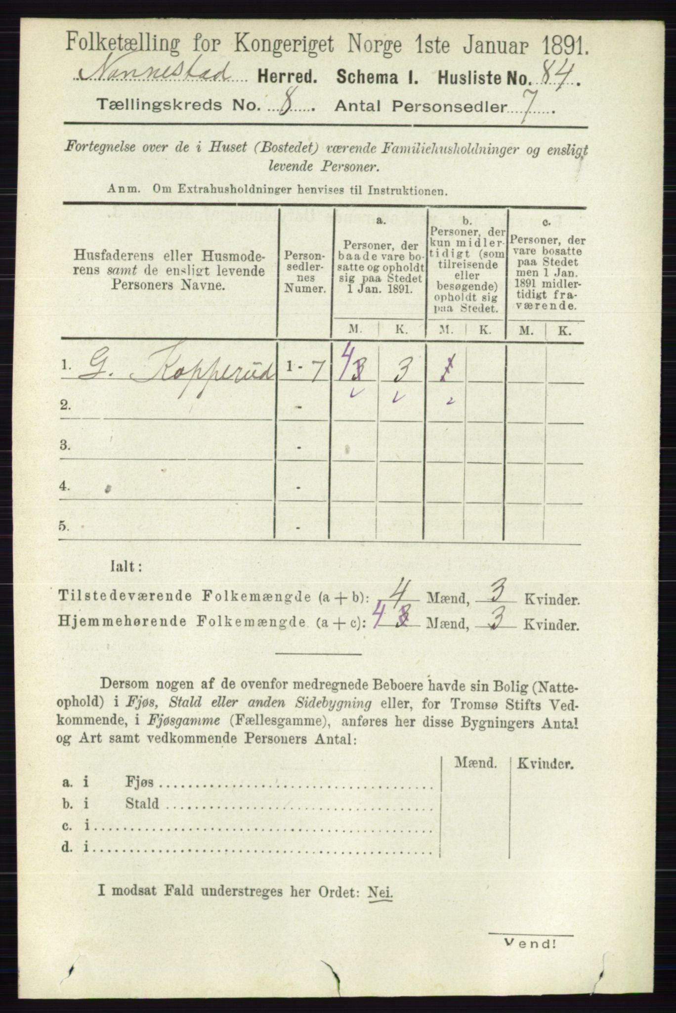 RA, 1891 census for 0238 Nannestad, 1891, p. 4416