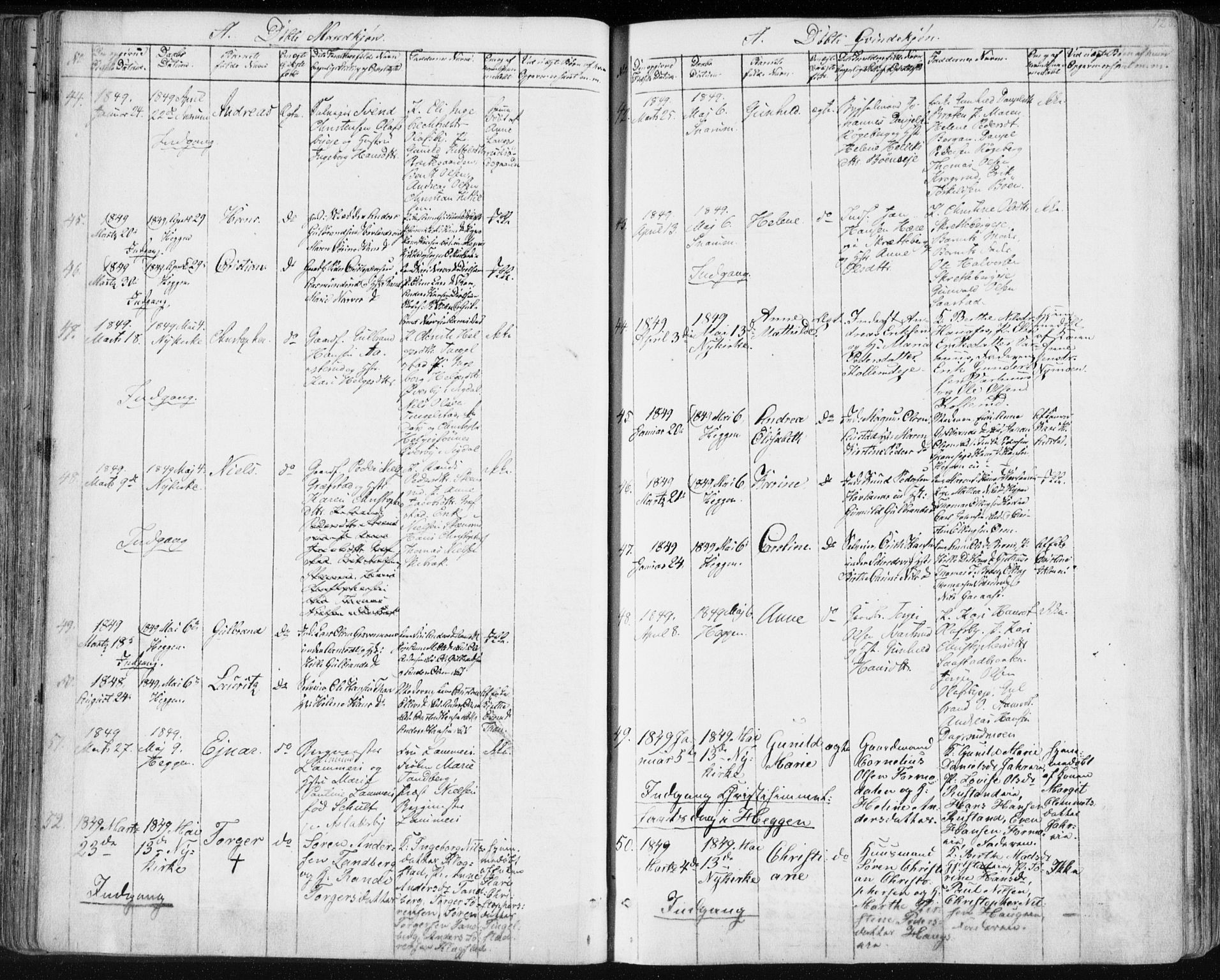 Modum kirkebøker, AV/SAKO-A-234/F/Fa/L0007: Parish register (official) no. 7, 1841-1850, p. 128