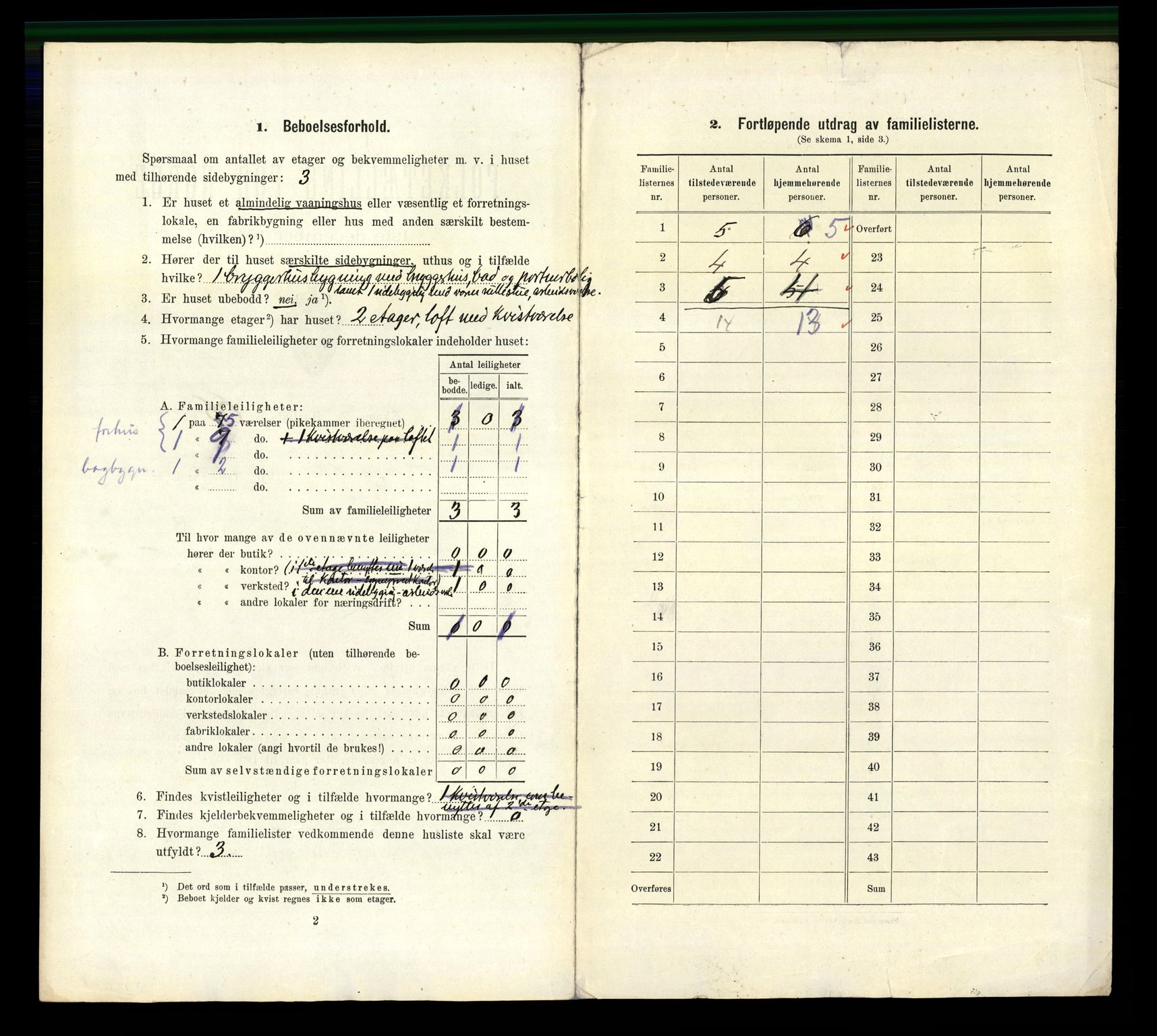 RA, 1910 census for Kongsberg, 1910, p. 1707