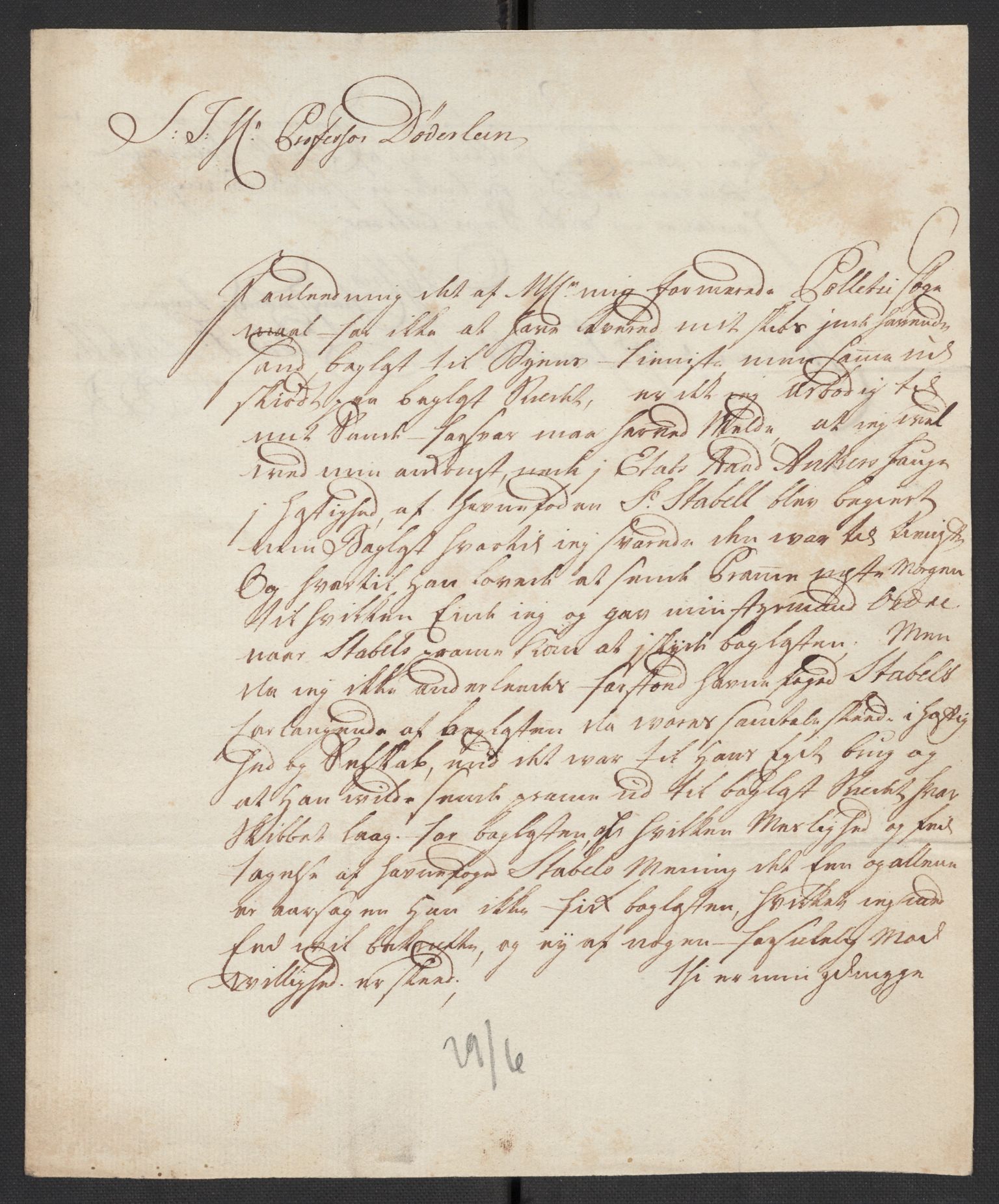 Oslo politidistrikt, AV/SAO-A-10085/D/Da/L0003: Innkomne brev, pro memoria m.v., 1781, p. 238