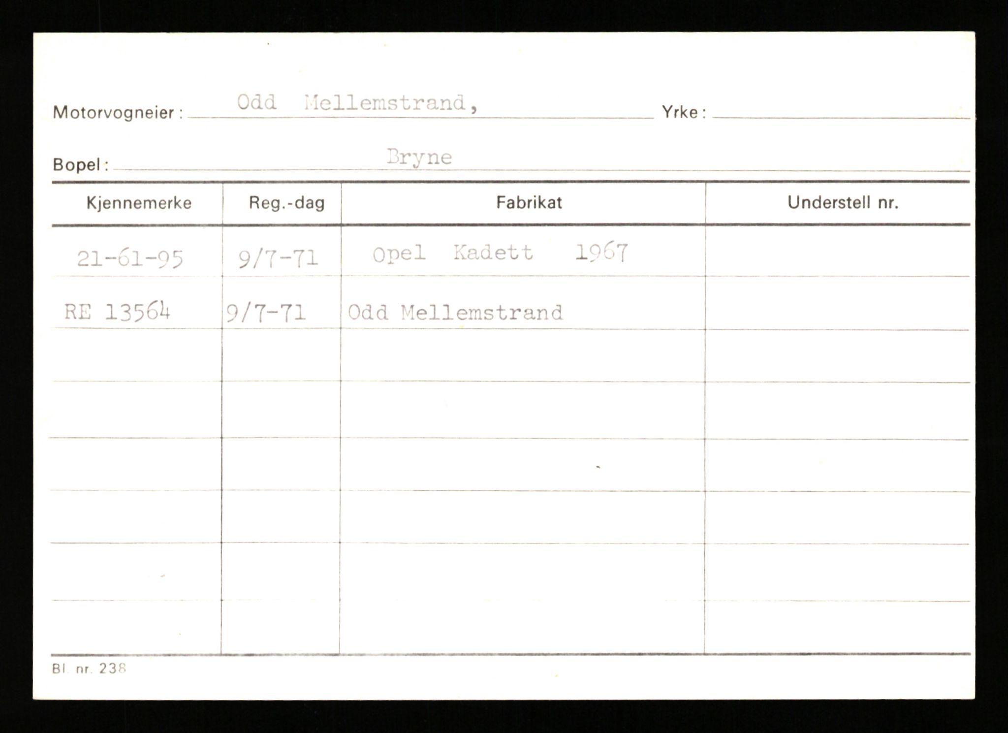 Stavanger trafikkstasjon, AV/SAST-A-101942/0/G/L0010: Registreringsnummer: 130000 - 239953, 1930-1971, p. 2605