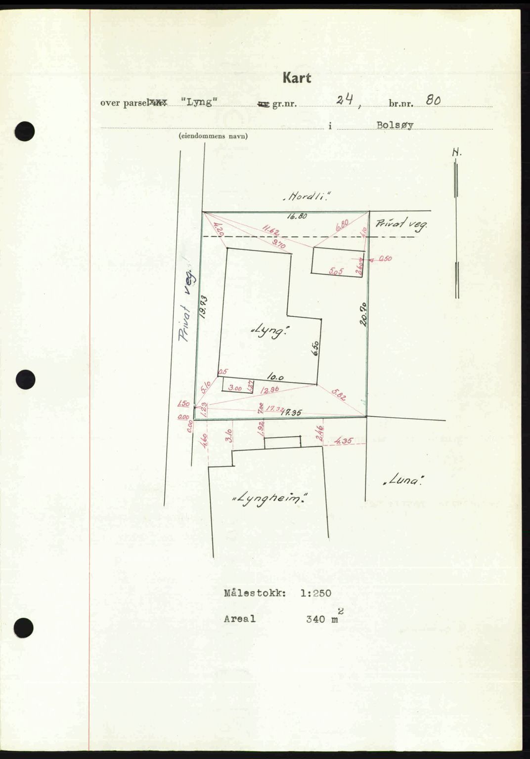 Romsdal sorenskriveri, AV/SAT-A-4149/1/2/2C: Mortgage book no. A32, 1950-1950, Diary no: : 640/1950