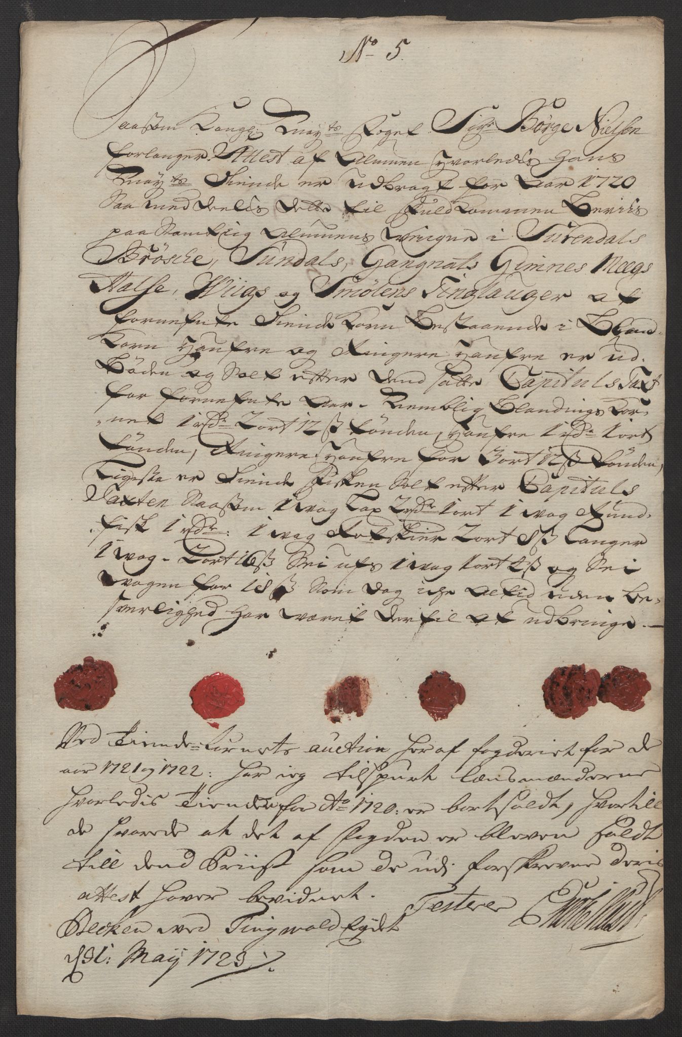 Rentekammeret inntil 1814, Reviderte regnskaper, Fogderegnskap, RA/EA-4092/R56/L3753: Fogderegnskap Nordmøre, 1720, p. 589