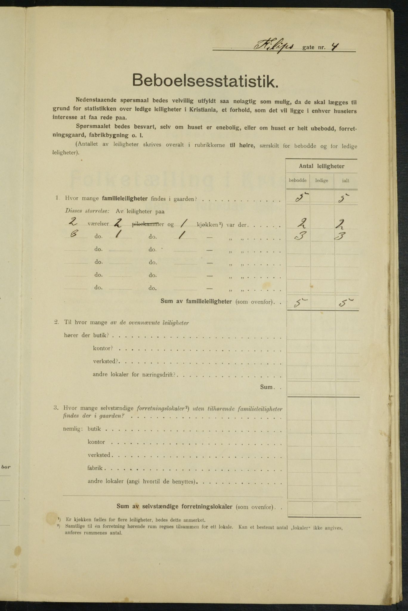 OBA, Municipal Census 1915 for Kristiania, 1915, p. 23778