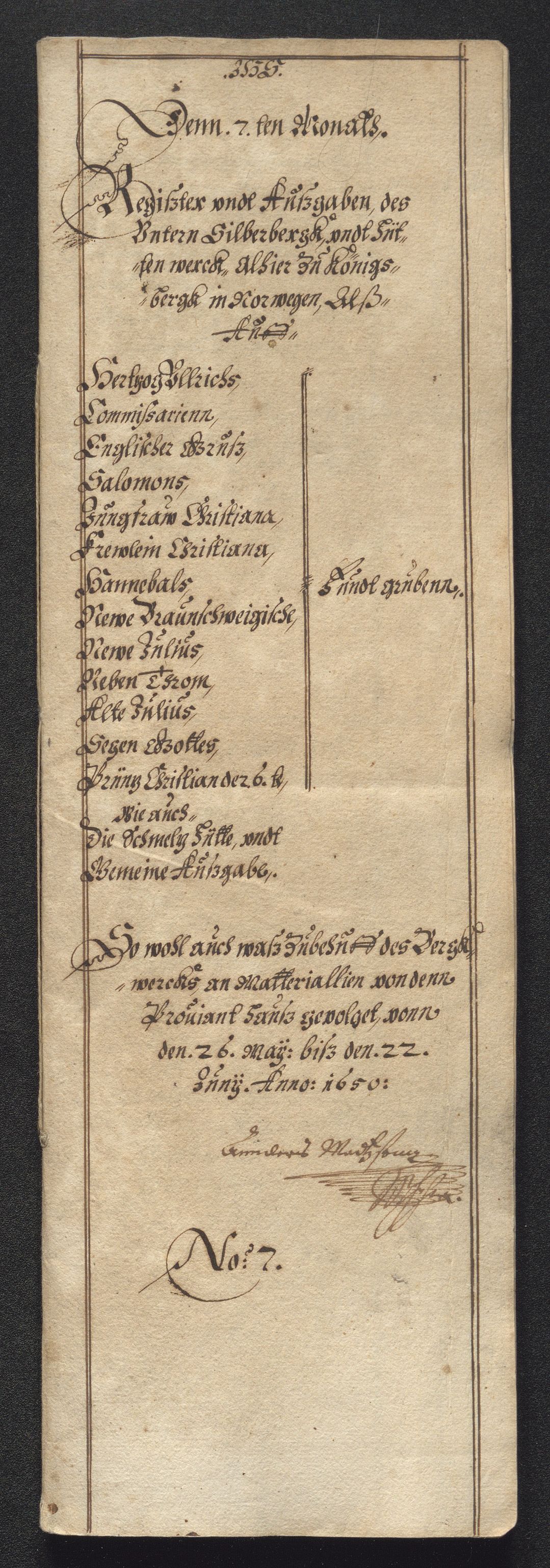 Kongsberg Sølvverk 1623-1816, SAKO/EA-3135/001/D/Dc/Dcd/L0024: Utgiftsregnskap for gruver m.m. , 1650, p. 430