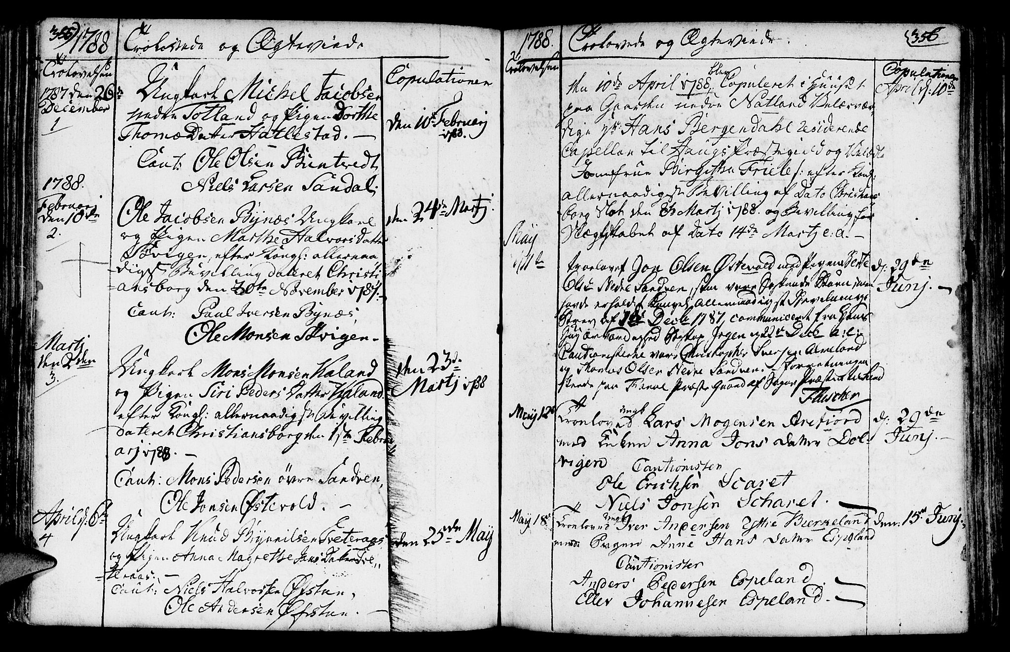 Fana Sokneprestembete, SAB/A-75101/H/Haa/Haaa/L0005: Parish register (official) no. A 5, 1773-1799, p. 355-356