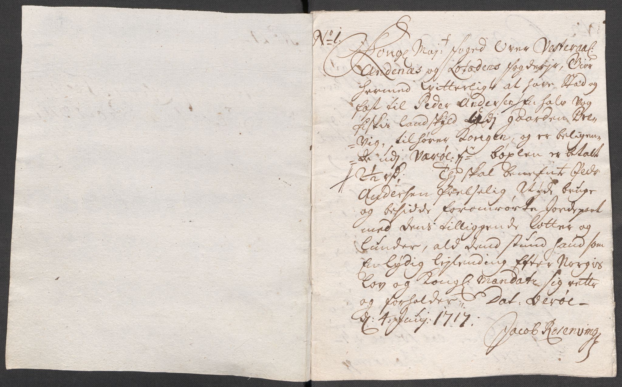 Rentekammeret inntil 1814, Reviderte regnskaper, Fogderegnskap, AV/RA-EA-4092/R67/L4683: Fogderegnskap Vesterålen, Andenes og Lofoten, 1717, p. 194