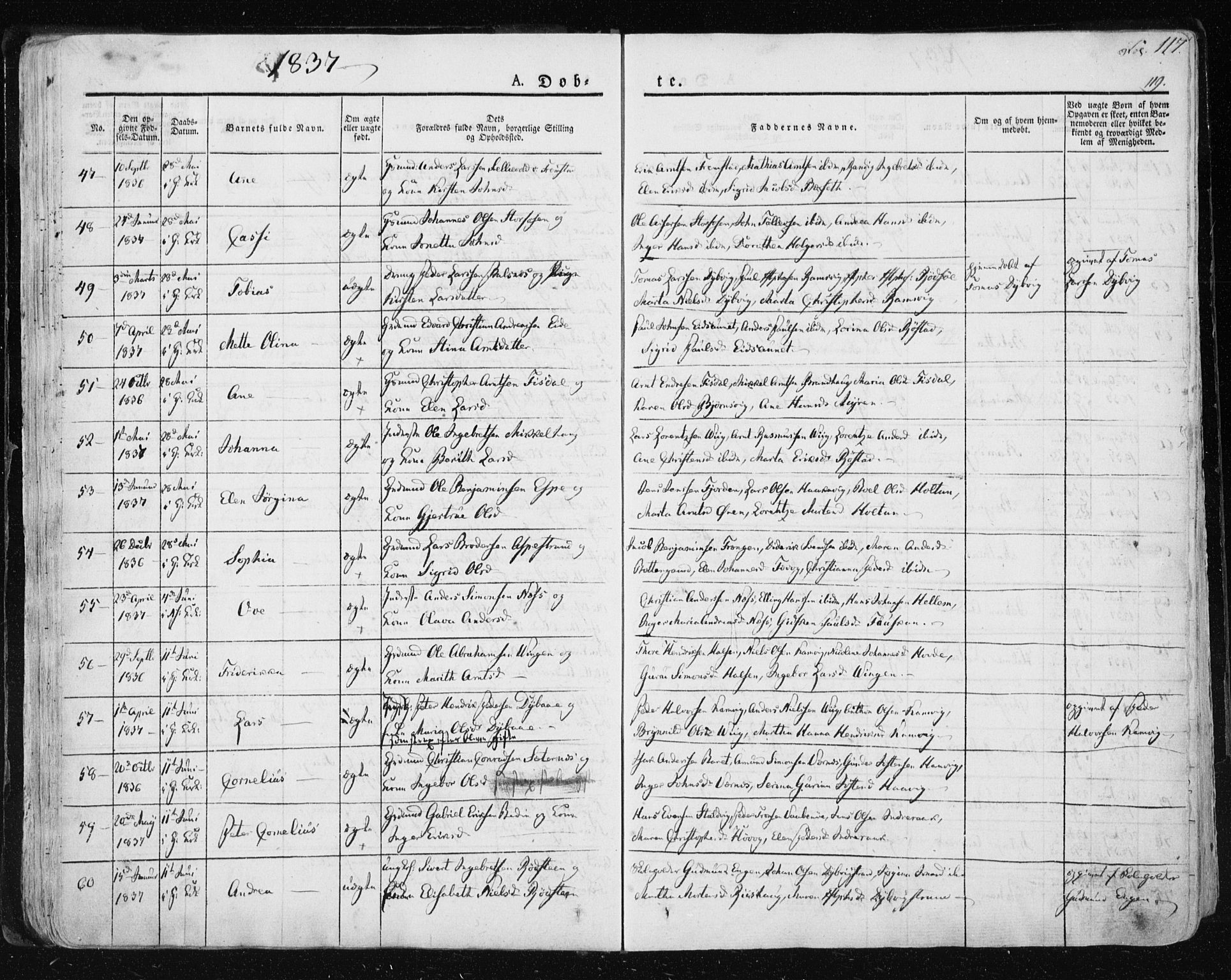 Ministerialprotokoller, klokkerbøker og fødselsregistre - Sør-Trøndelag, AV/SAT-A-1456/659/L0735: Parish register (official) no. 659A05, 1826-1841, p. 117