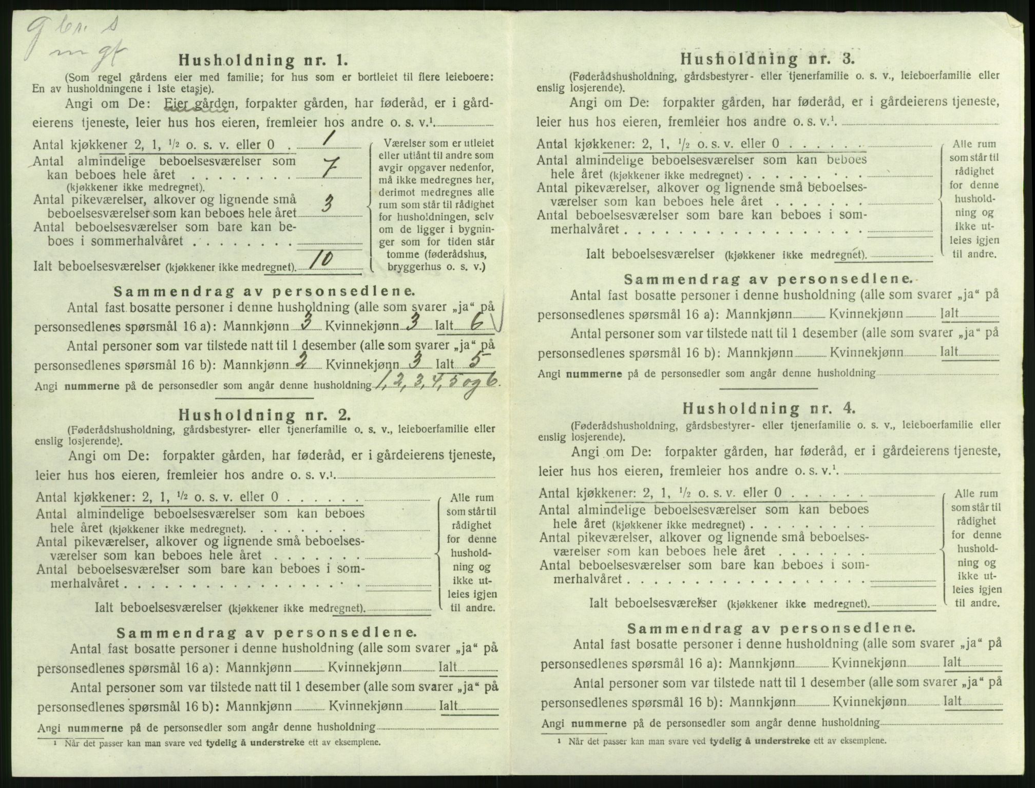 SAK, 1920 census for Froland, 1920, p. 638