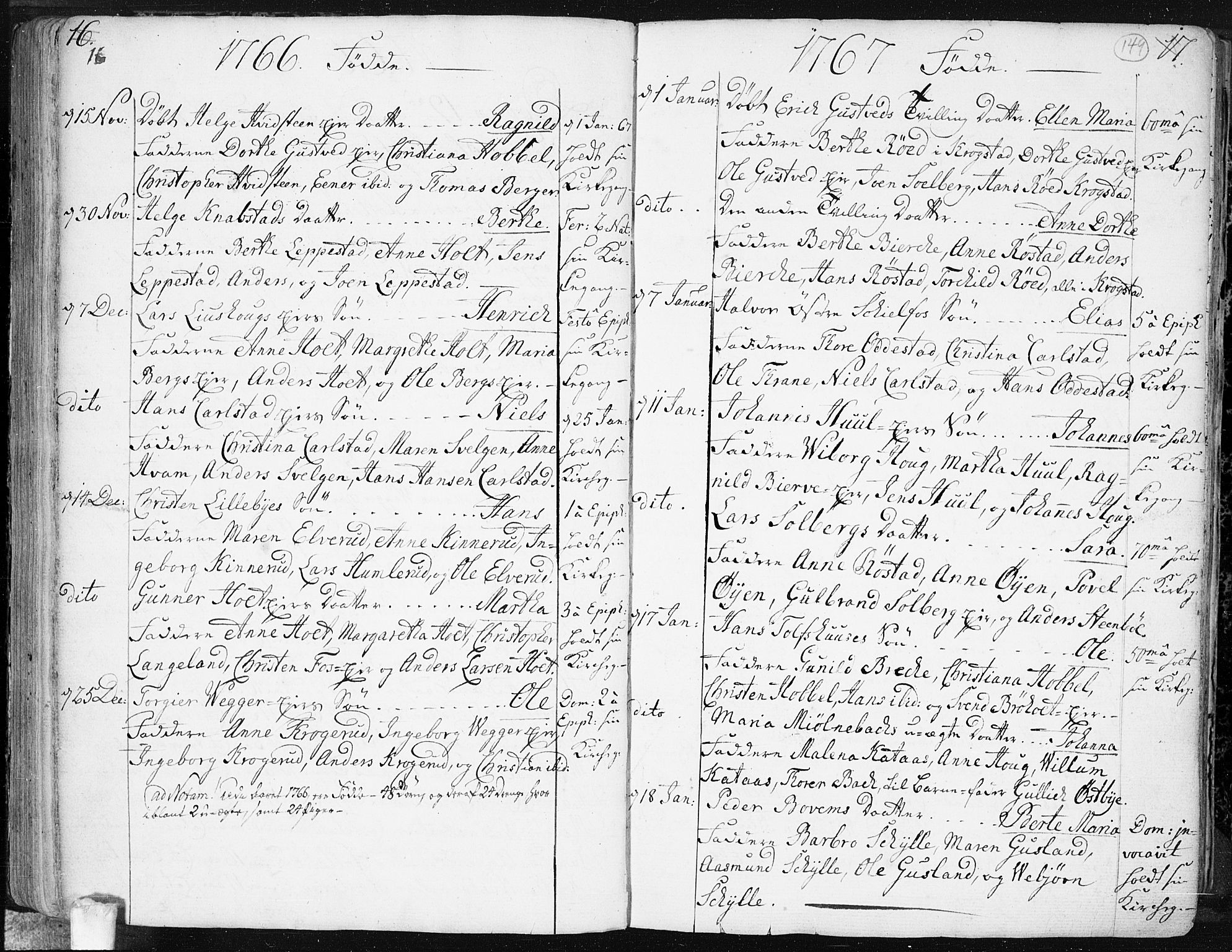 Hobøl prestekontor Kirkebøker, AV/SAO-A-2002/F/Fa/L0001: Parish register (official) no. I 1, 1733-1814, p. 149
