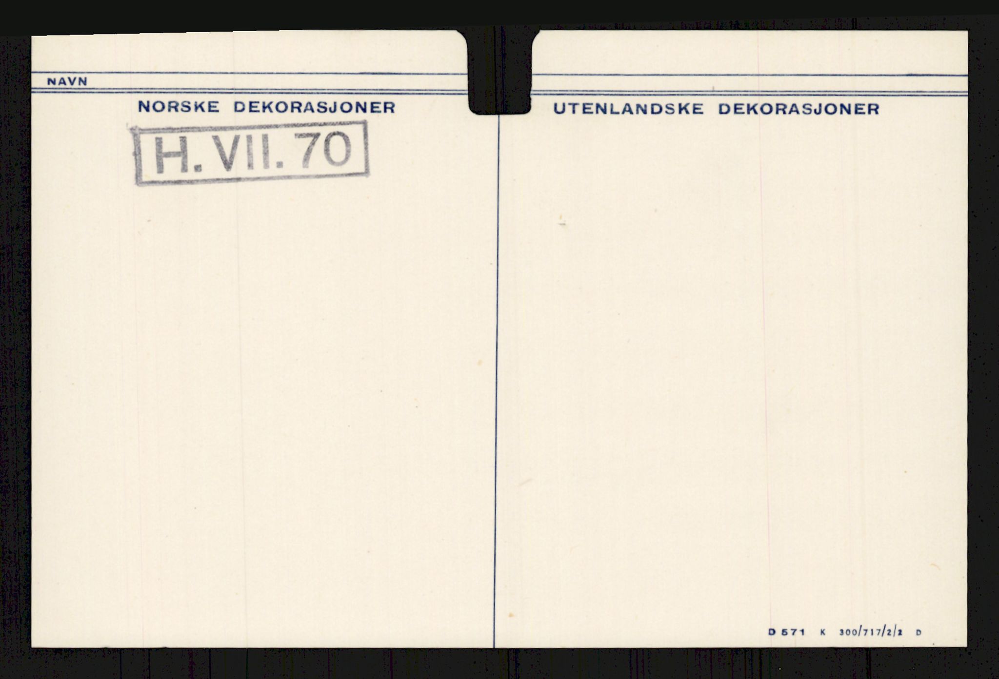 Forsvaret, Krigsdekorasjonskanselliet, RA/RAFA-5156/G/Ga/Gaa/L0004: Svahn - Aarvik, 1944-1956