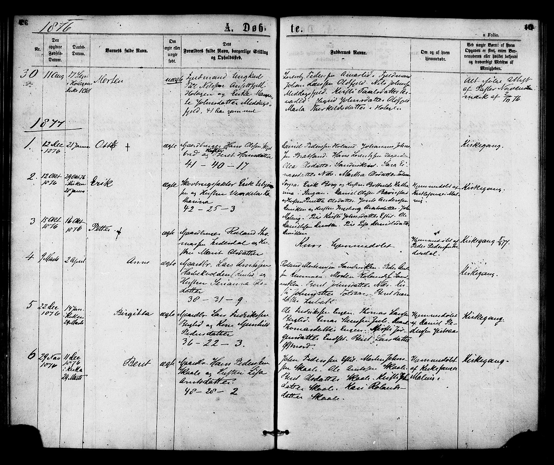 Ministerialprotokoller, klokkerbøker og fødselsregistre - Nord-Trøndelag, AV/SAT-A-1458/755/L0493: Parish register (official) no. 755A02, 1865-1881, p. 40