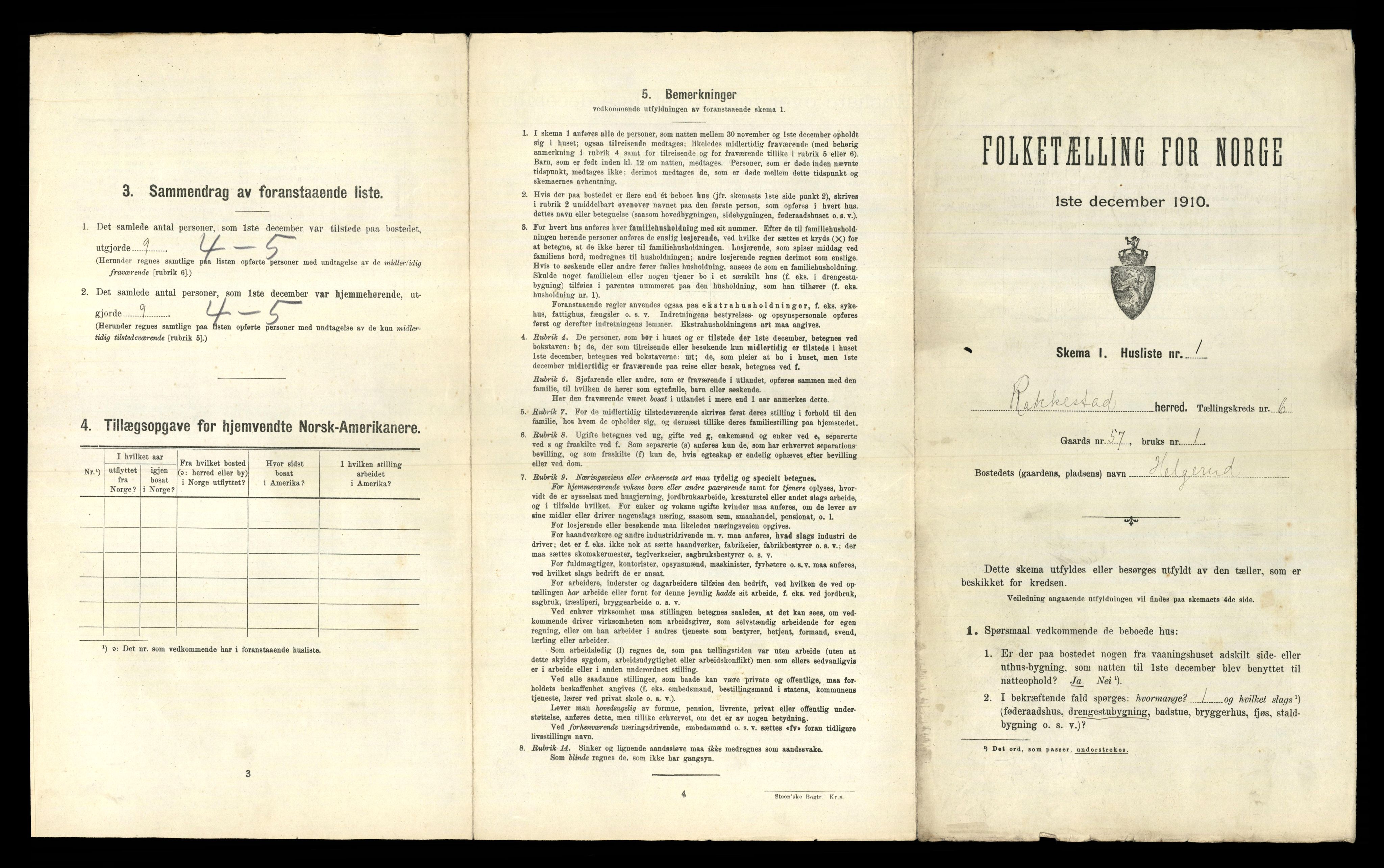 RA, 1910 census for Rakkestad, 1910, p. 991