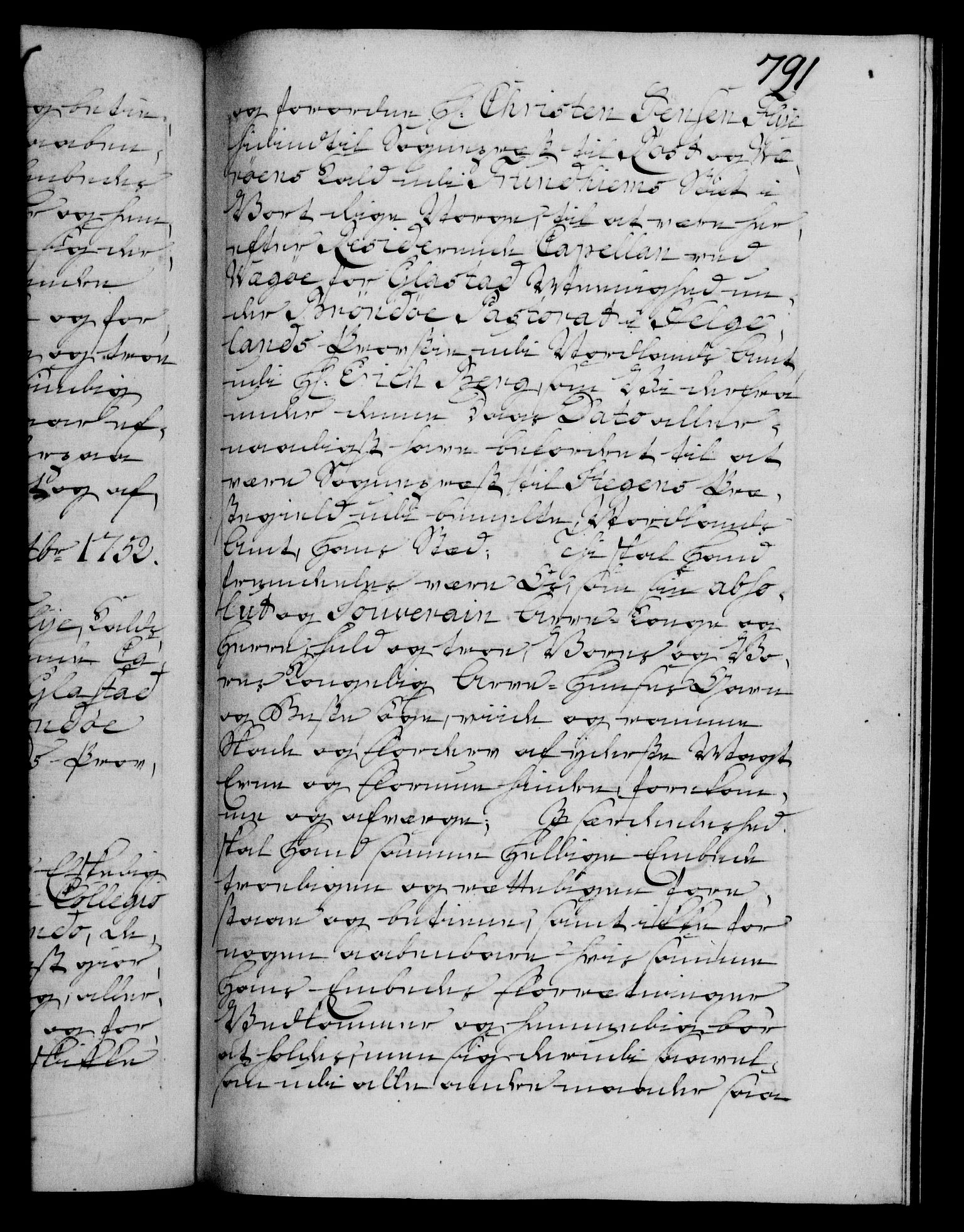 Danske Kanselli 1572-1799, RA/EA-3023/F/Fc/Fca/Fcaa/L0037: Norske registre, 1751-1752, p. 791a