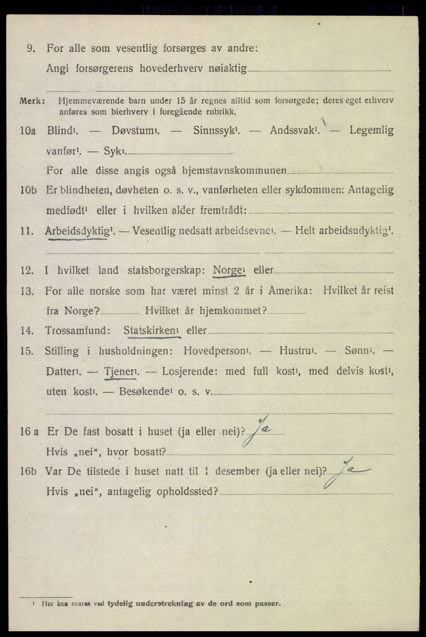 SAH, 1920 census for Vestre Gausdal, 1920, p. 5308