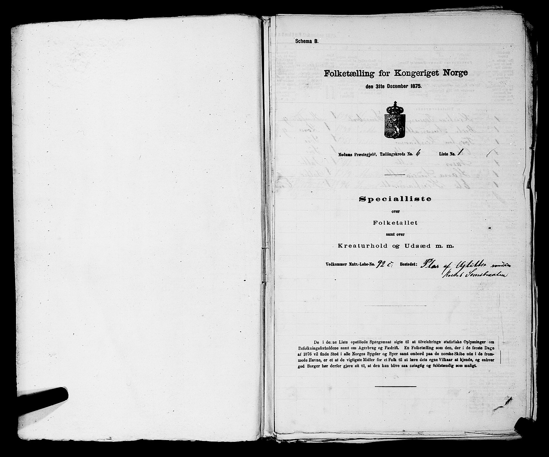 SAKO, 1875 census for 0623P Modum, 1875, p. 706