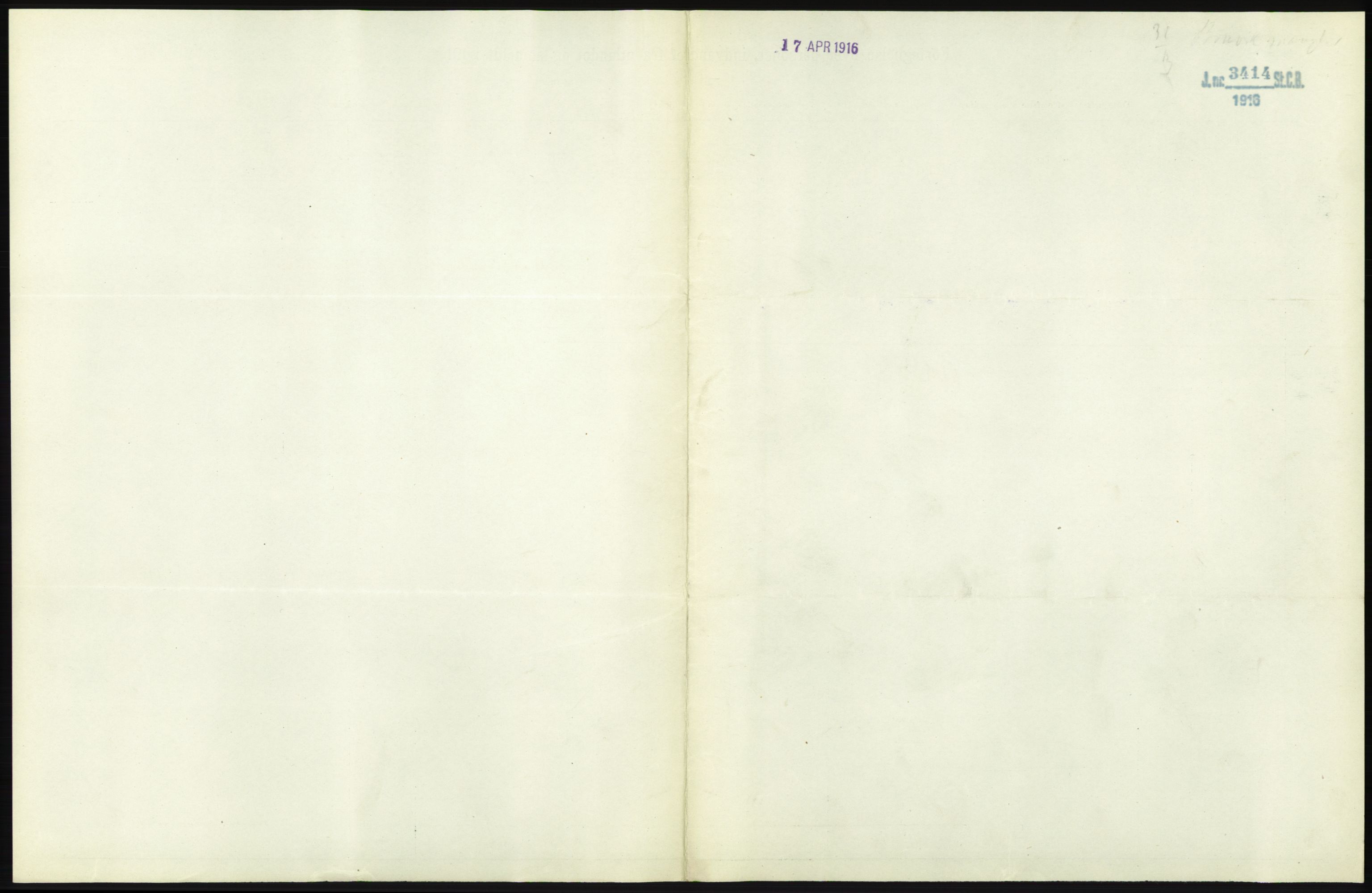 Statistisk sentralbyrå, Sosioøkonomiske emner, Folketellinger, boliger og boforhold, AV/RA-S-2231/F/Fa/L0001: Innvandring. Navn/fylkesvis, 1915, p. 425