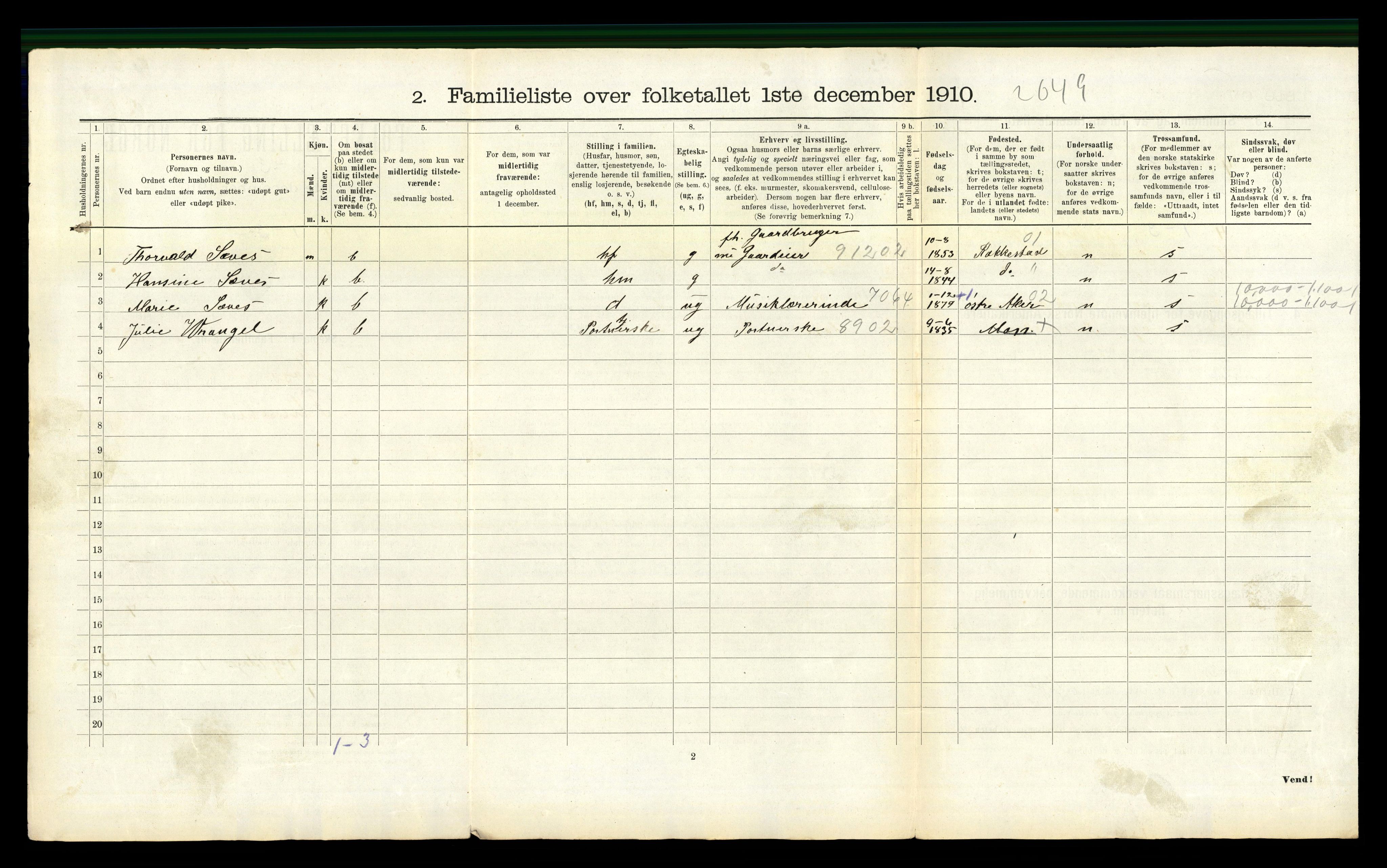 RA, 1910 census for Moss, 1910, p. 2280