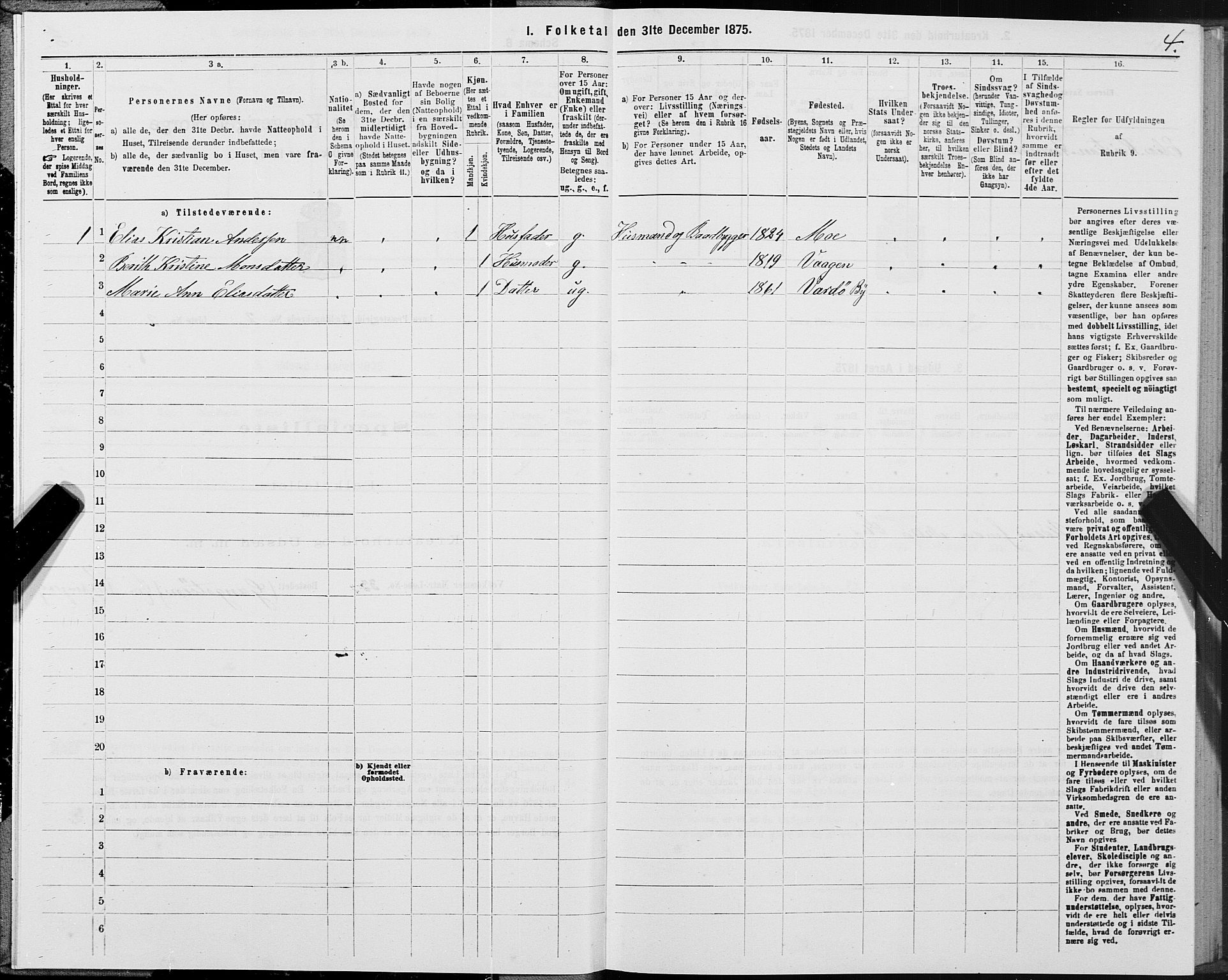 SAT, 1875 census for 1834P Lurøy, 1875, p. 2004