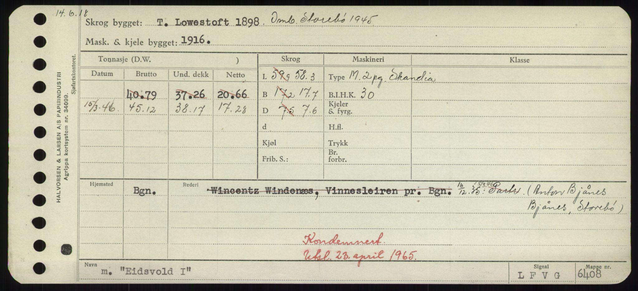 Sjøfartsdirektoratet med forløpere, Skipsmålingen, AV/RA-S-1627/H/Hd/L0009: Fartøy, E, p. 141