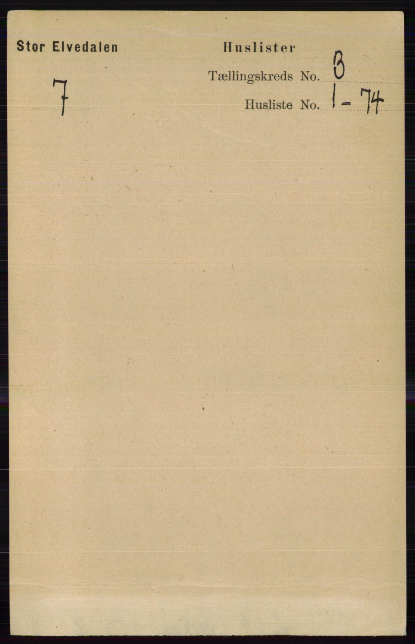 RA, 1891 census for 0430 Stor-Elvdal, 1891, p. 761
