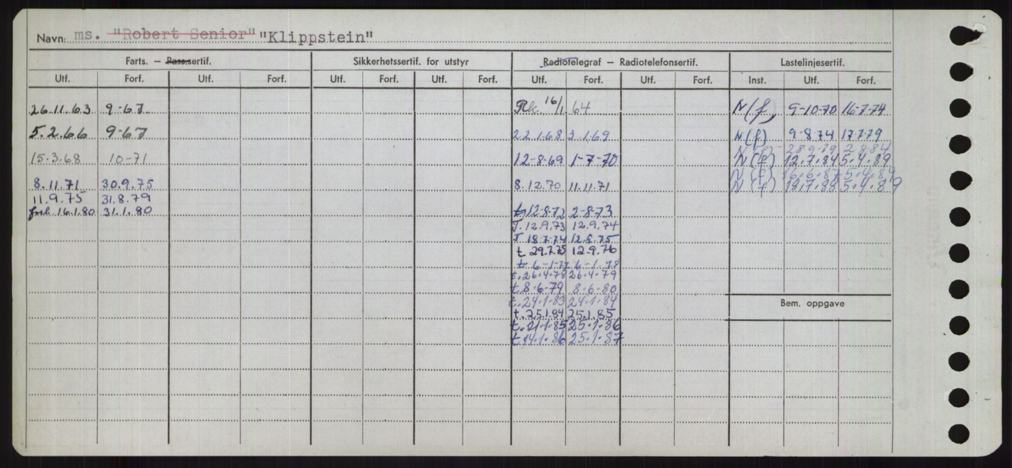 Sjøfartsdirektoratet med forløpere, Skipsmålingen, RA/S-1627/H/Ha/L0003/0001: Fartøy, Hilm-Mar / Fartøy, Hilm-Kol, p. 820