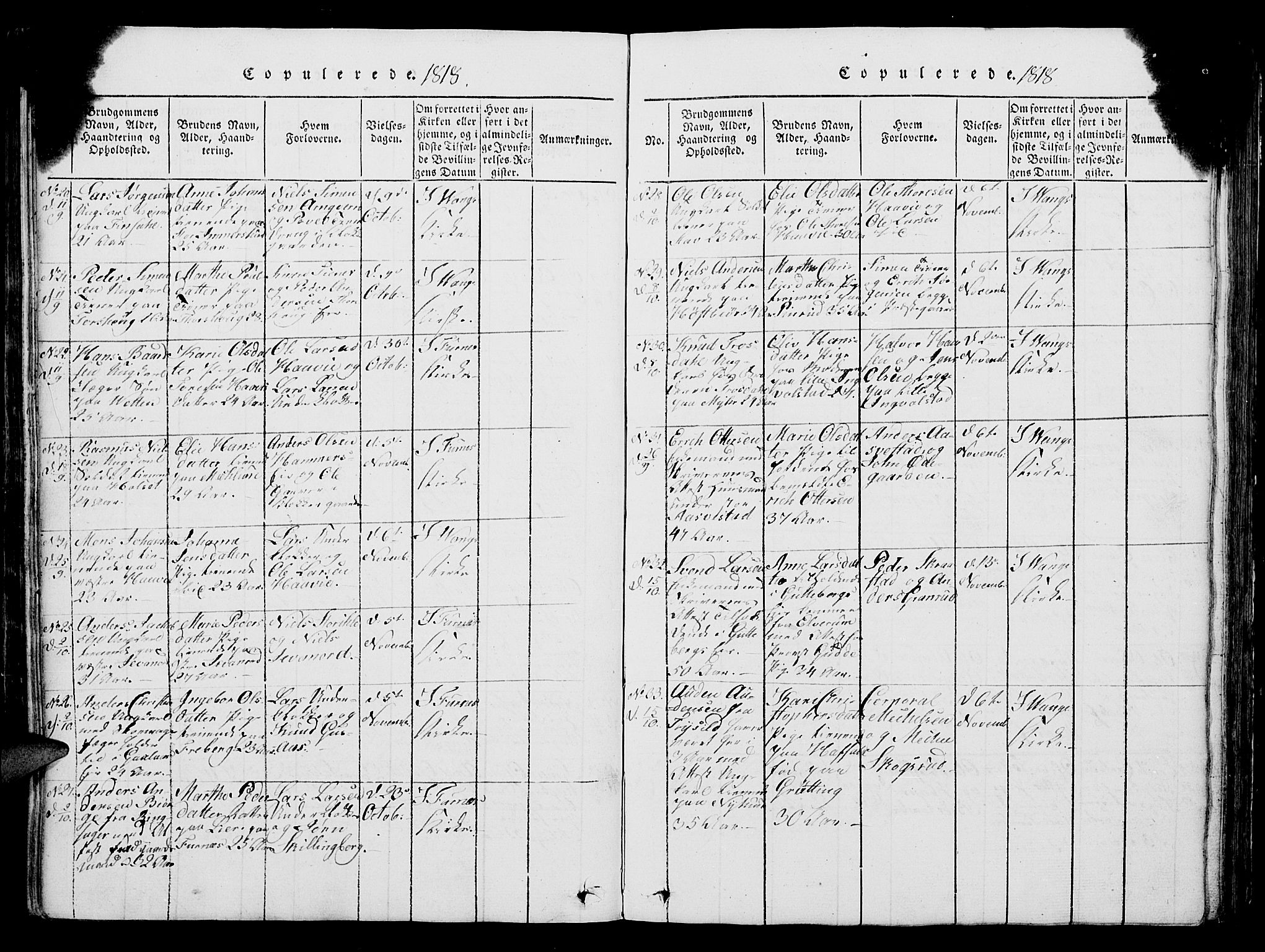 Vang prestekontor, Hedmark, AV/SAH-PREST-008/H/Ha/Hab/L0004: Parish register (copy) no. 4, 1813-1827, p. 425-426