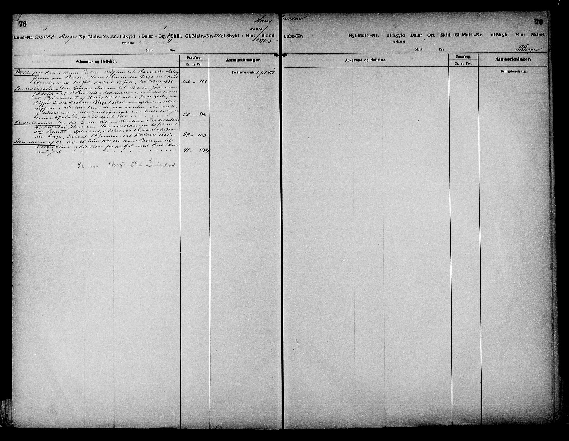 Vestre Nedenes/Sand sorenskriveri, SAK/1221-0010/G/Ga/L0017: Mortgage register no. 13a, 1872-1956, p. 76