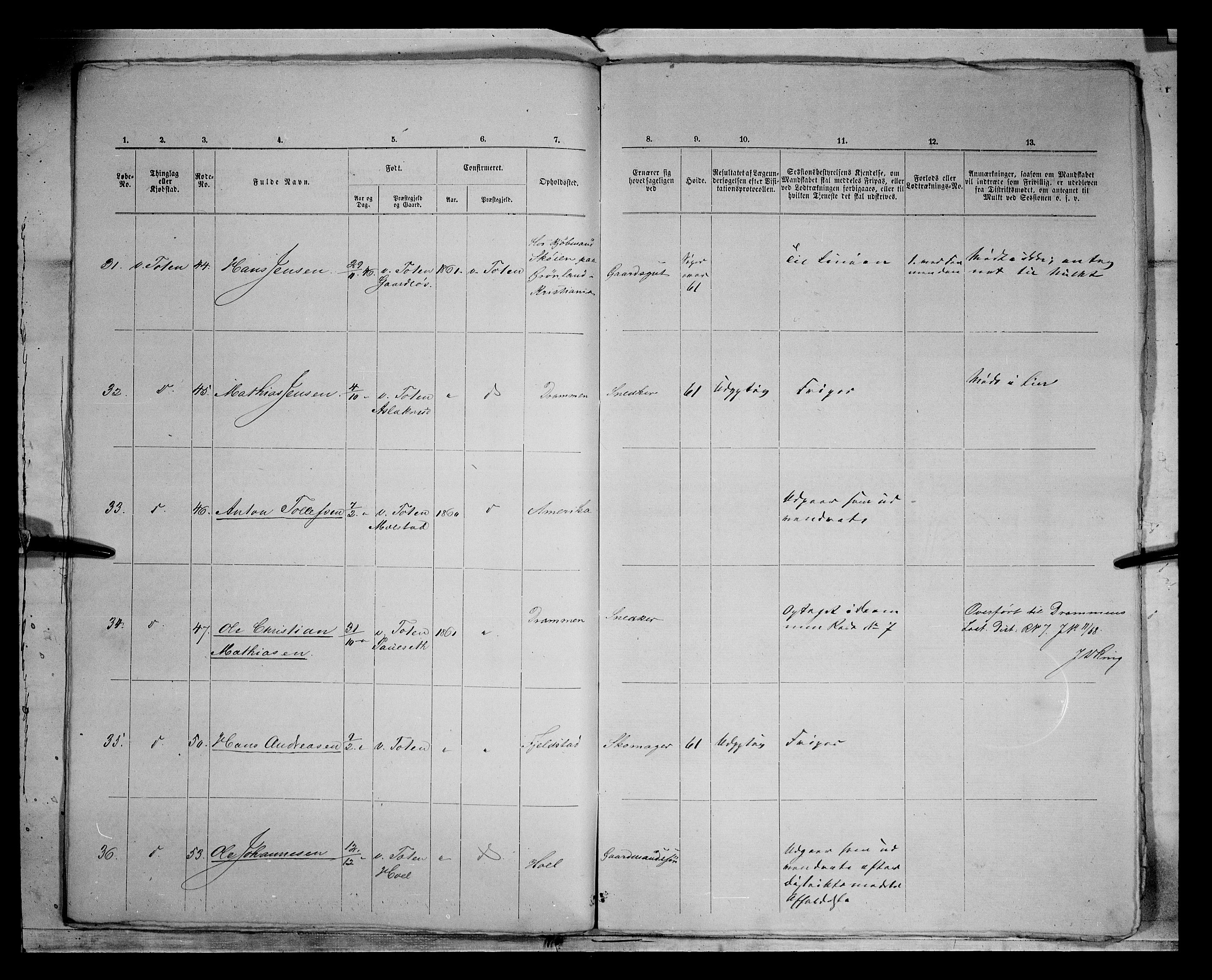 Fylkesmannen i Oppland, AV/SAH-FYO-002/1/K/Kg/L1167: Søndre og Nordre Land, Vestre Toten, 1860-1879, p. 7795