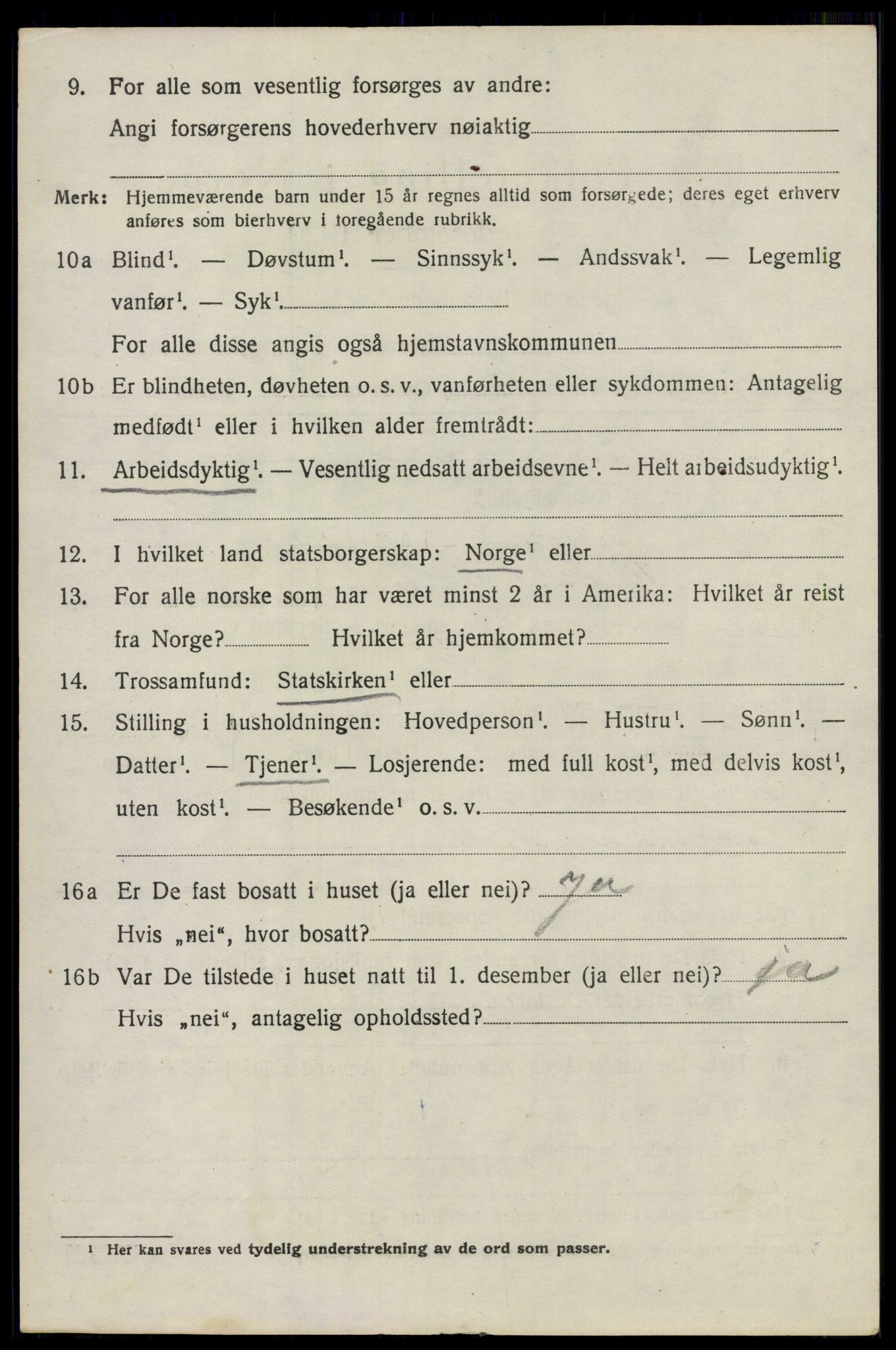 SAO, 1920 census for Fet, 1920, p. 3787