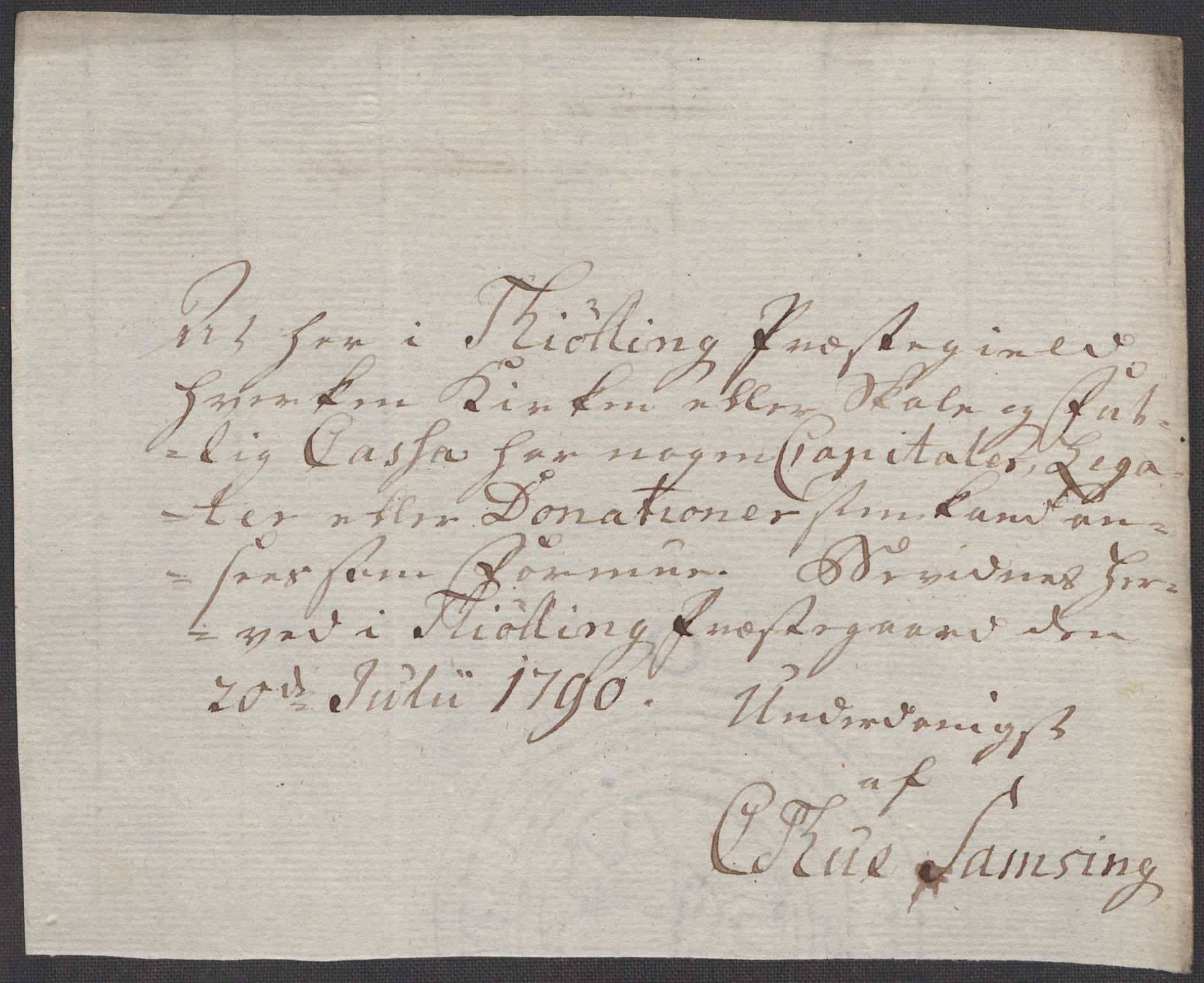 Rentekammeret inntil 1814, Reviderte regnskaper, Mindre regnskaper, AV/RA-EA-4068/Rf/Rfe/L0021: Larvik grevskap, Lista fogderi, 1789, p. 46