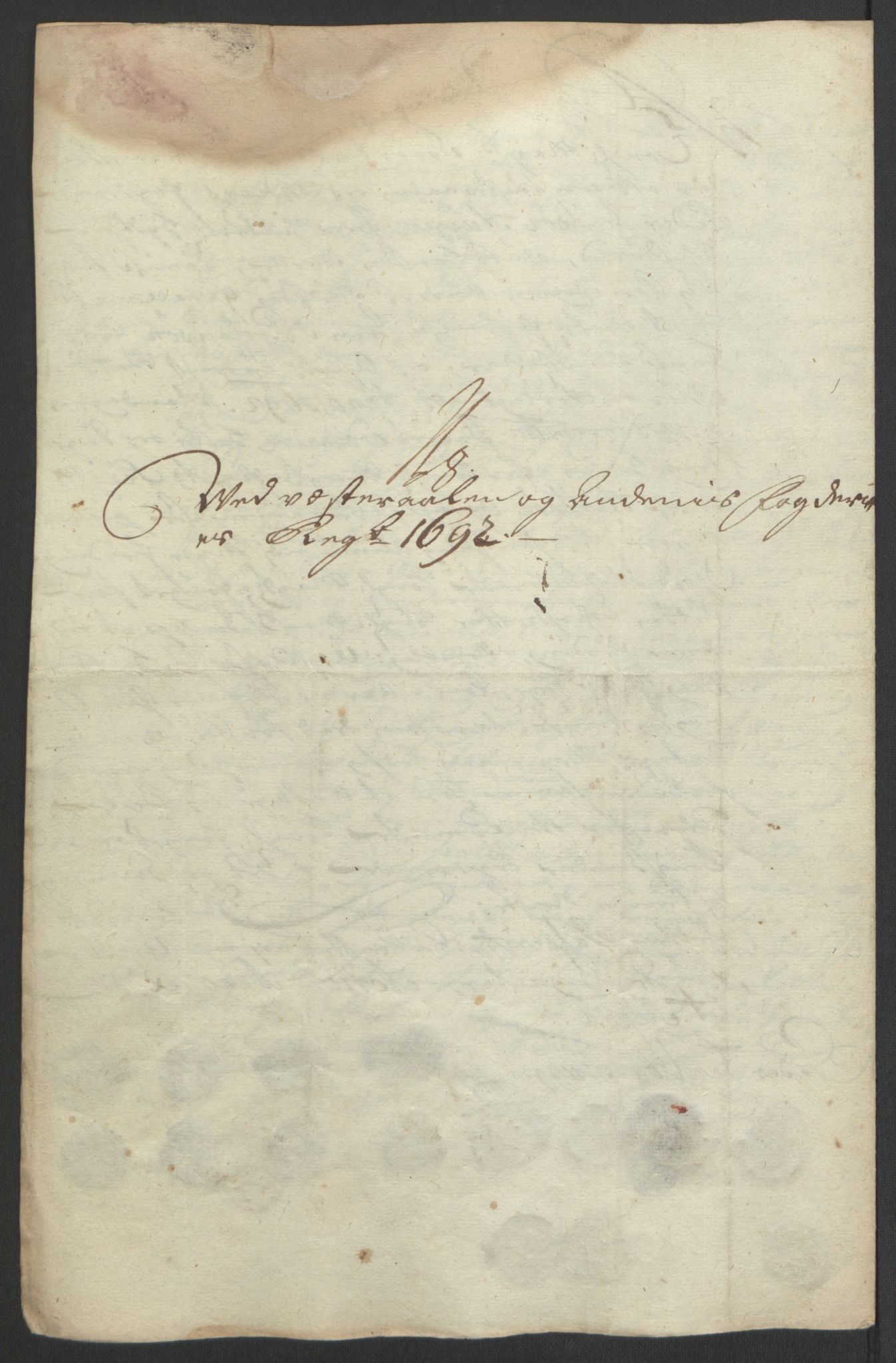 Rentekammeret inntil 1814, Reviderte regnskaper, Fogderegnskap, AV/RA-EA-4092/R67/L4676: Fogderegnskap Vesterålen, Andenes og Lofoten, 1691-1693, p. 207