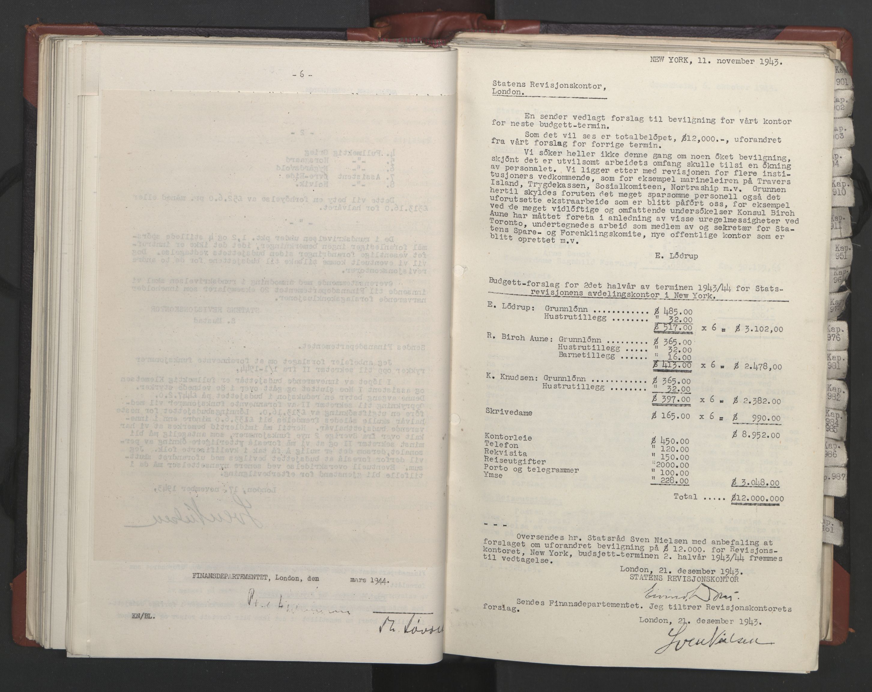 Statsrådssekretariatet, AV/RA-S-1001/A/Ac/L0124: Kgl. res. 14/1-30/6, 1944, p. 150