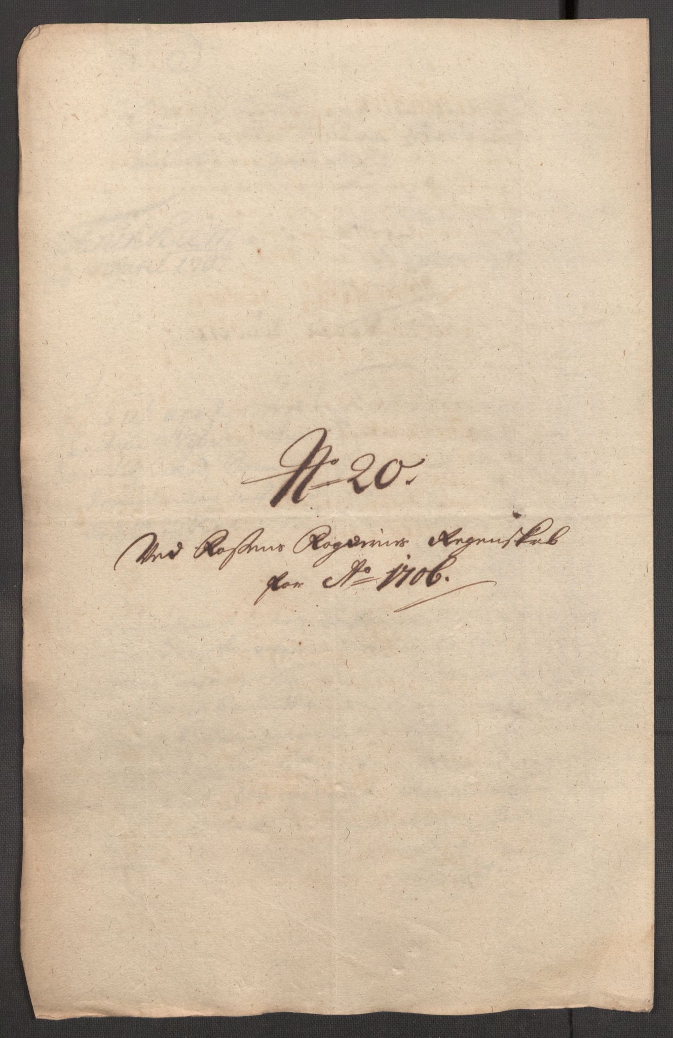 Rentekammeret inntil 1814, Reviderte regnskaper, Fogderegnskap, RA/EA-4092/R57/L3857: Fogderegnskap Fosen, 1706-1707, p. 159