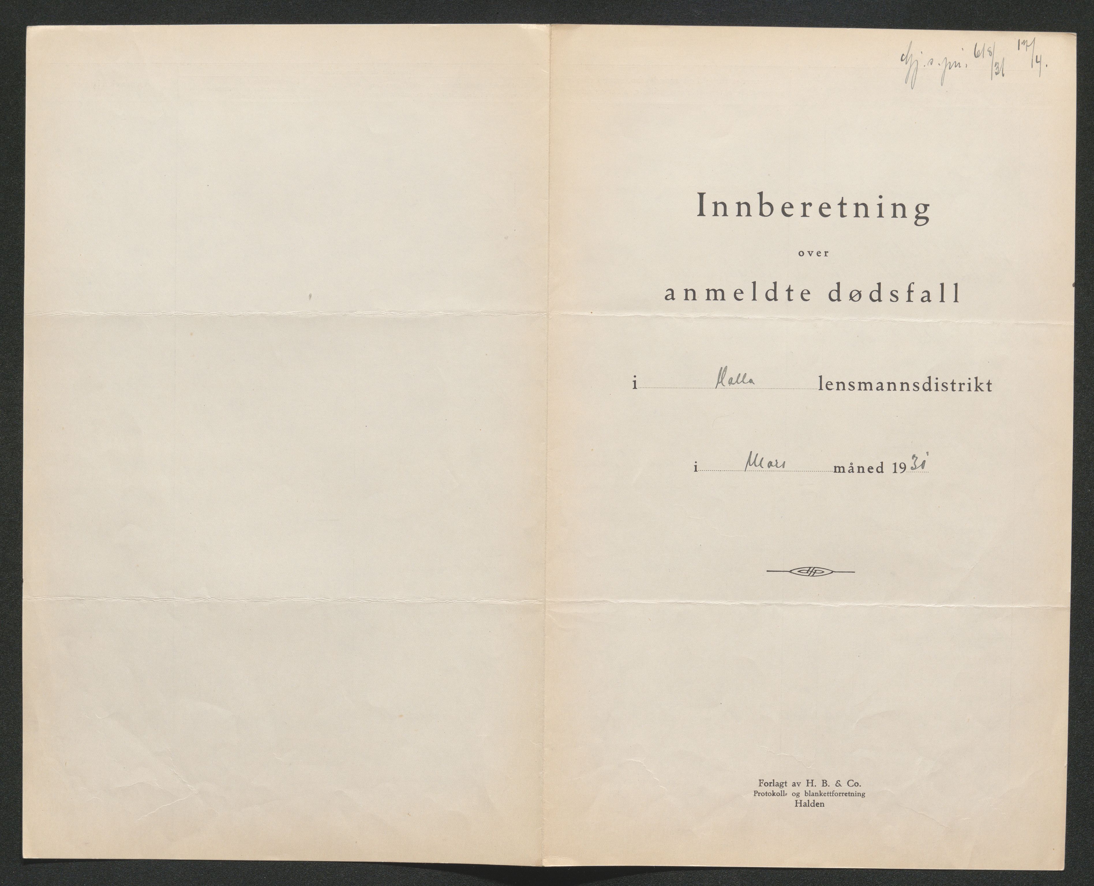 Nedre Telemark sorenskriveri, SAKO/A-135/H/Ha/Hab/L0008: Dødsfallsfortegnelser
, 1931-1935, p. 10