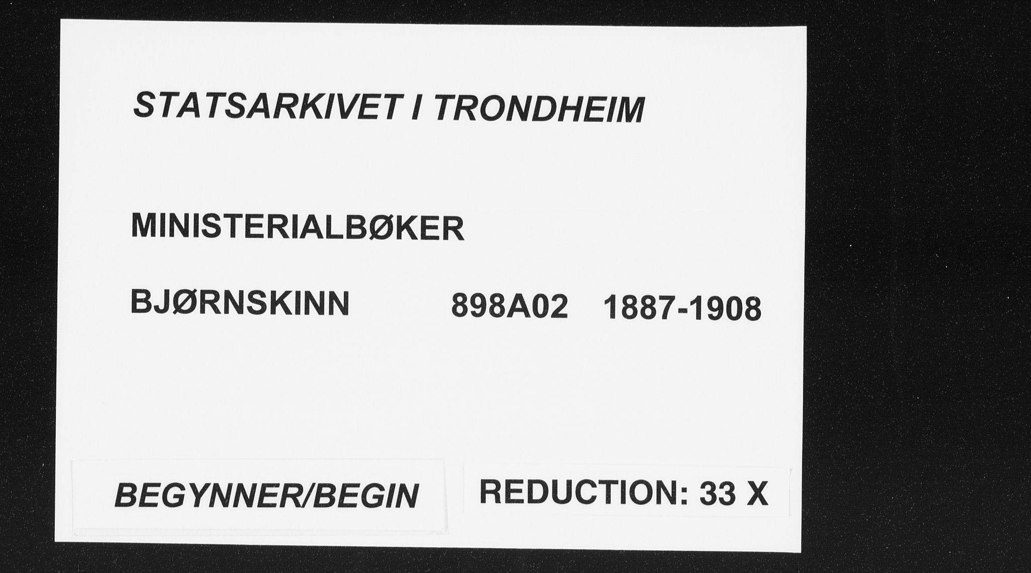 Ministerialprotokoller, klokkerbøker og fødselsregistre - Nordland, SAT/A-1459/898/L1422: Parish register (official) no. 898A02, 1887-1908