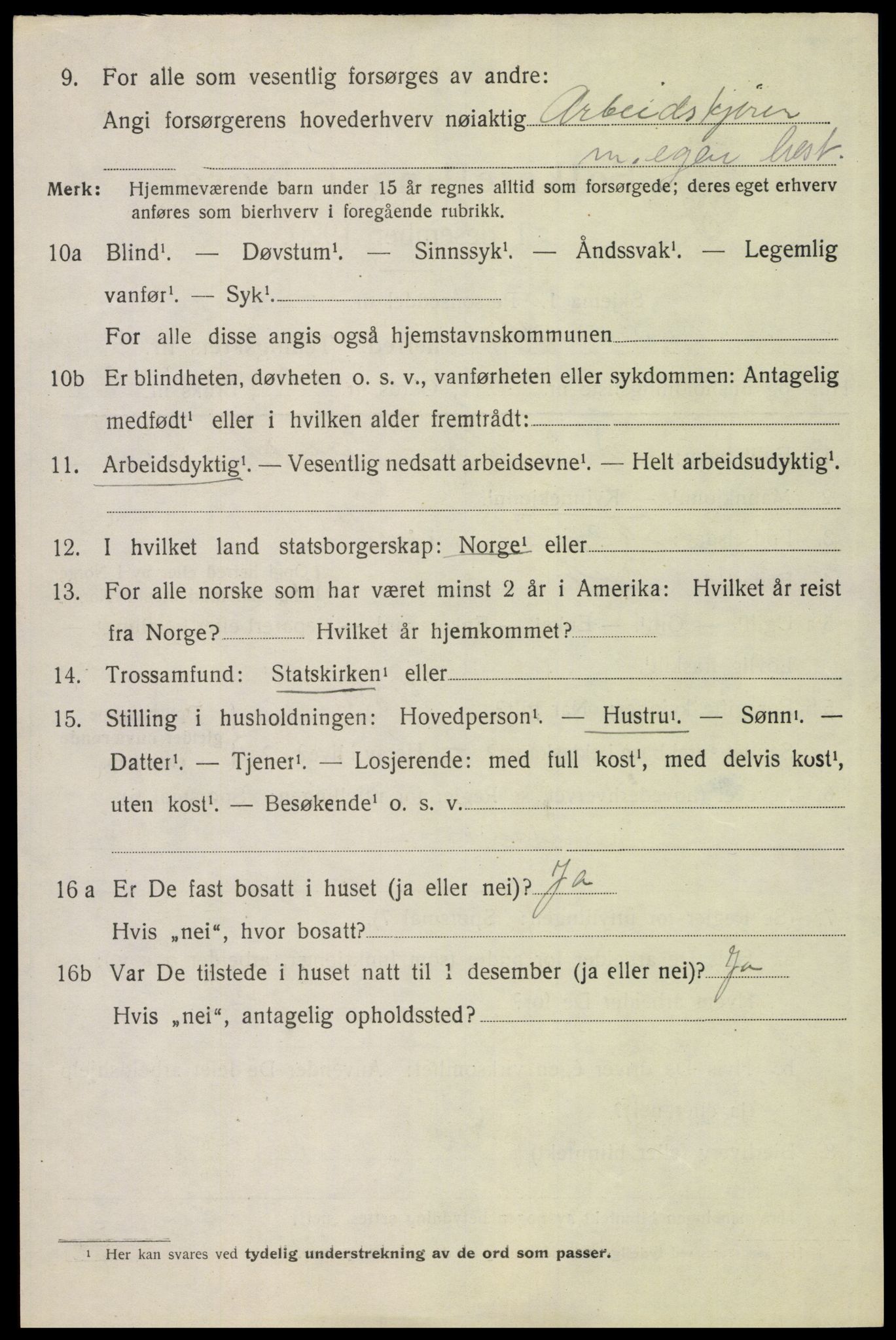 SAH, 1920 census for Hof, 1920, p. 4744