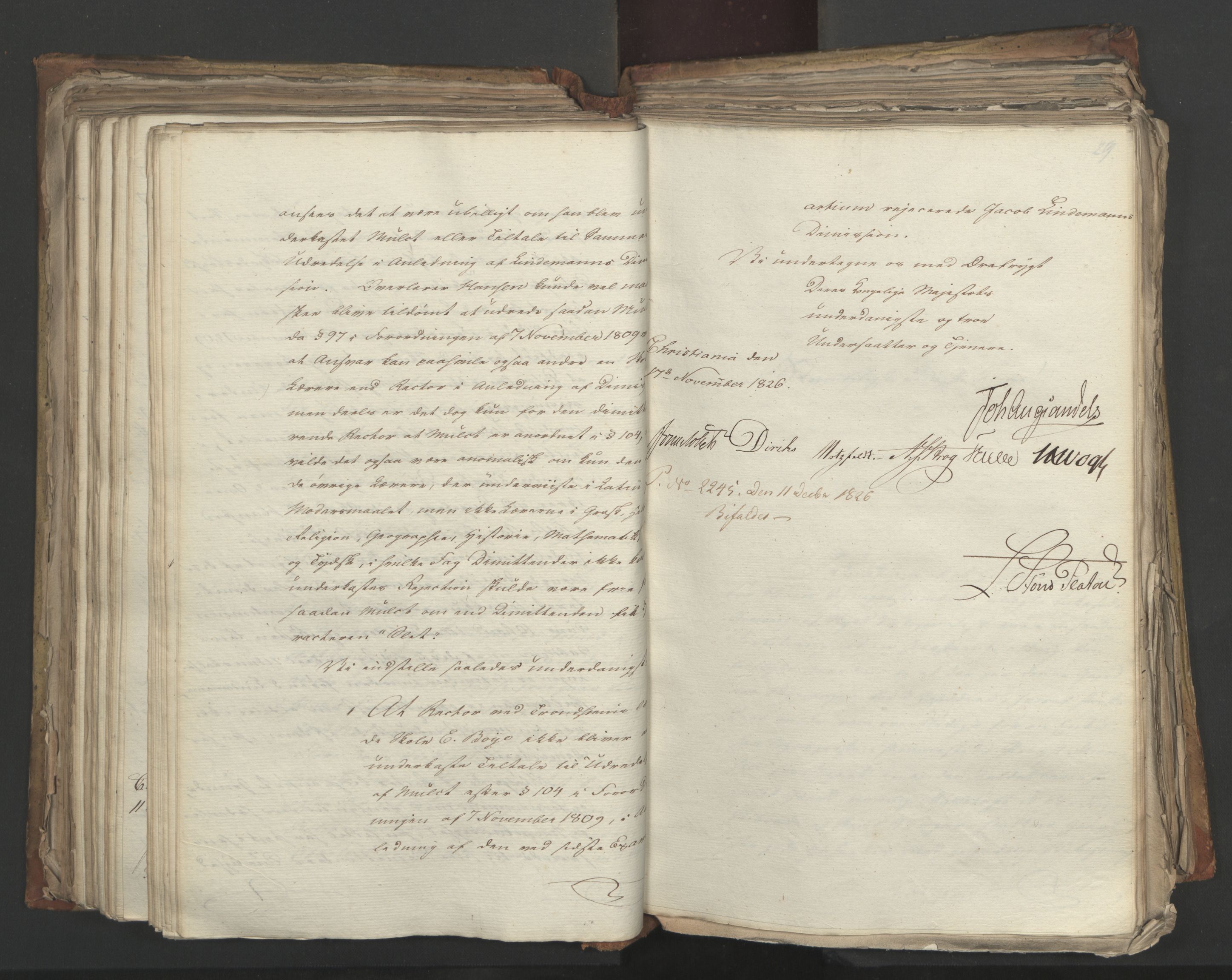 Statsrådsavdelingen i Stockholm, AV/RA-S-1003/D/Da/L0049: Regjeringsinnstillinger nr. 3860-4086, 1826, p. 298