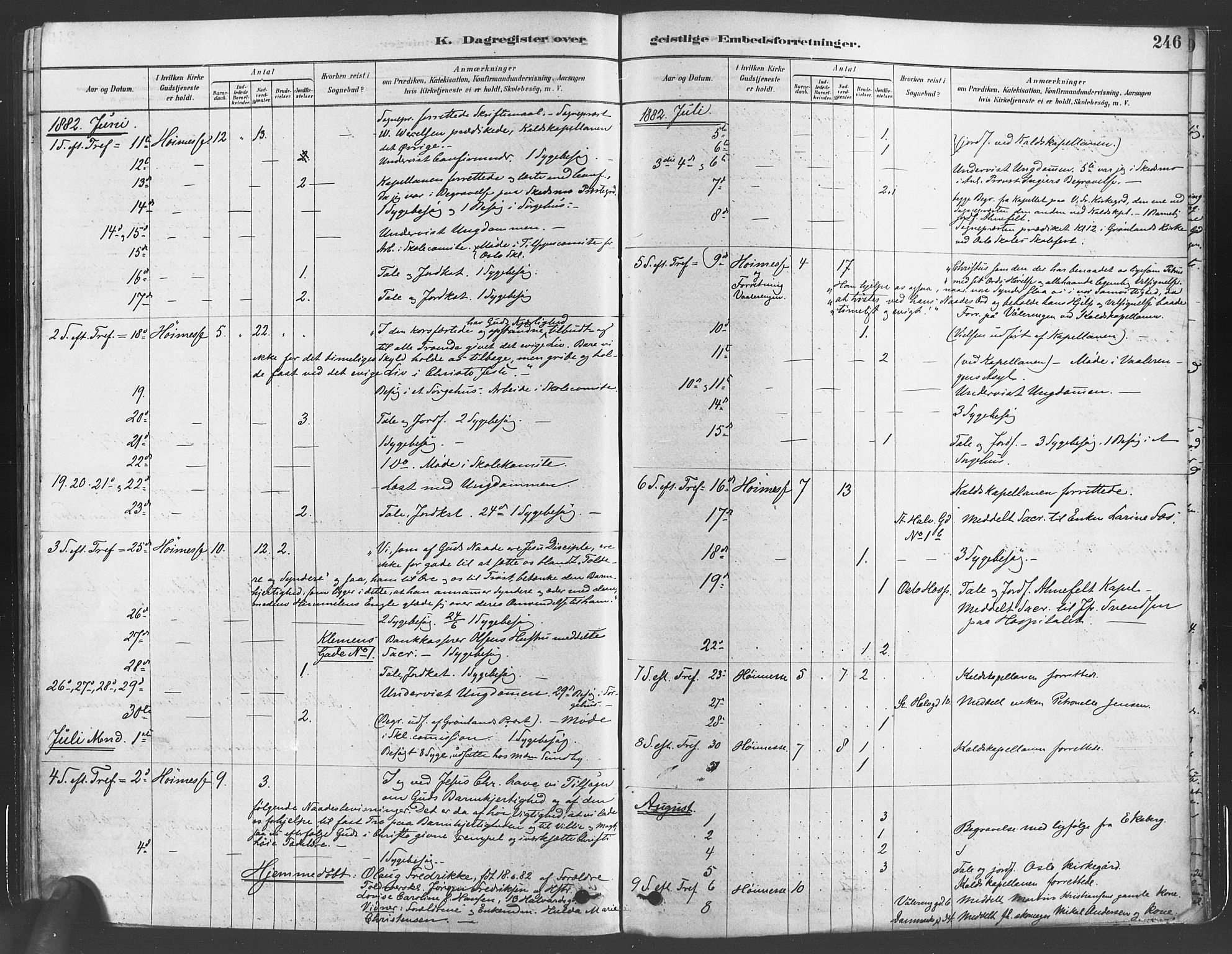 Gamlebyen prestekontor Kirkebøker, AV/SAO-A-10884/F/Fa/L0005: Parish register (official) no. 5, 1878-1889, p. 246