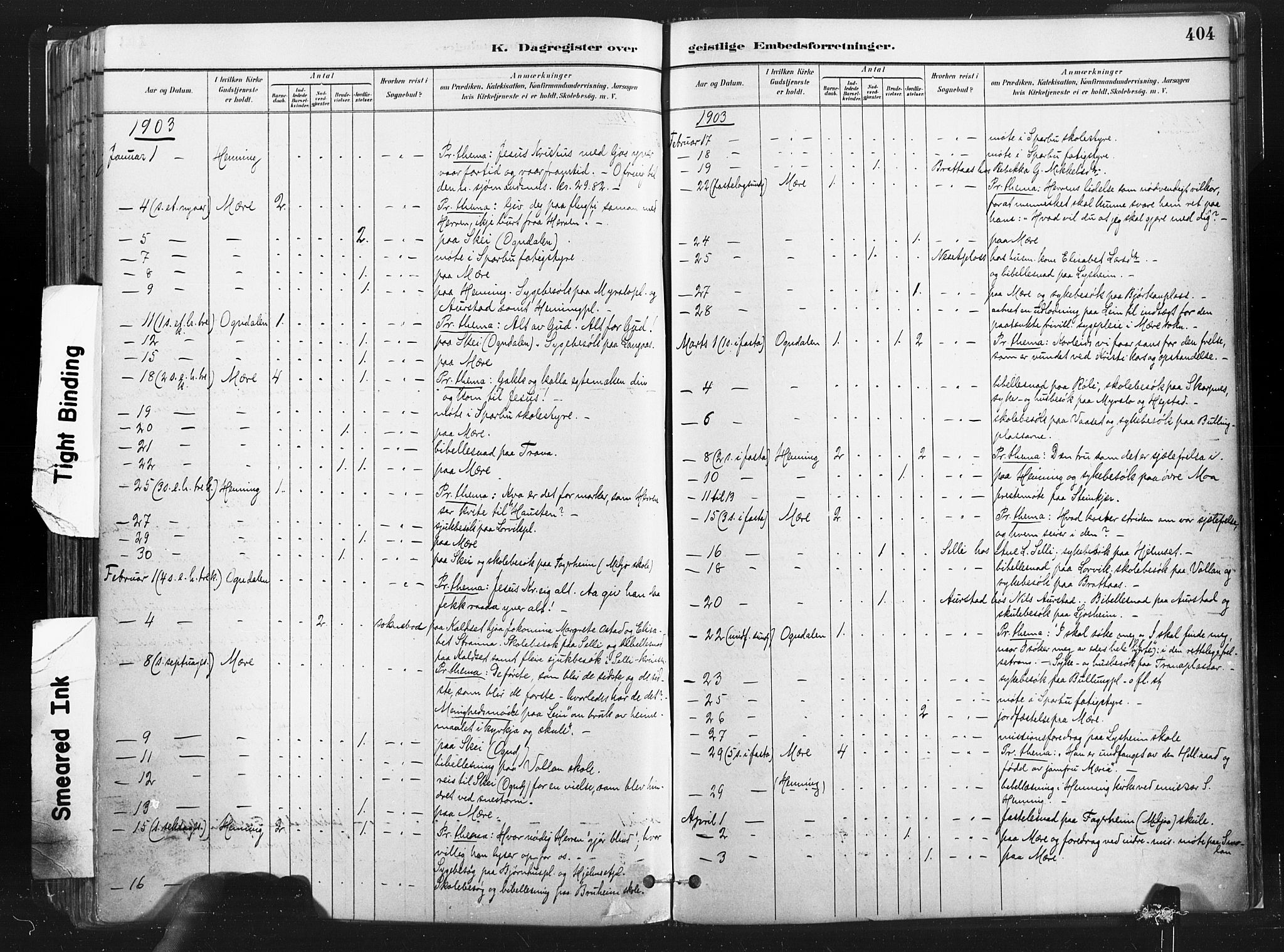 Ministerialprotokoller, klokkerbøker og fødselsregistre - Nord-Trøndelag, SAT/A-1458/735/L0351: Parish register (official) no. 735A10, 1884-1908, p. 404