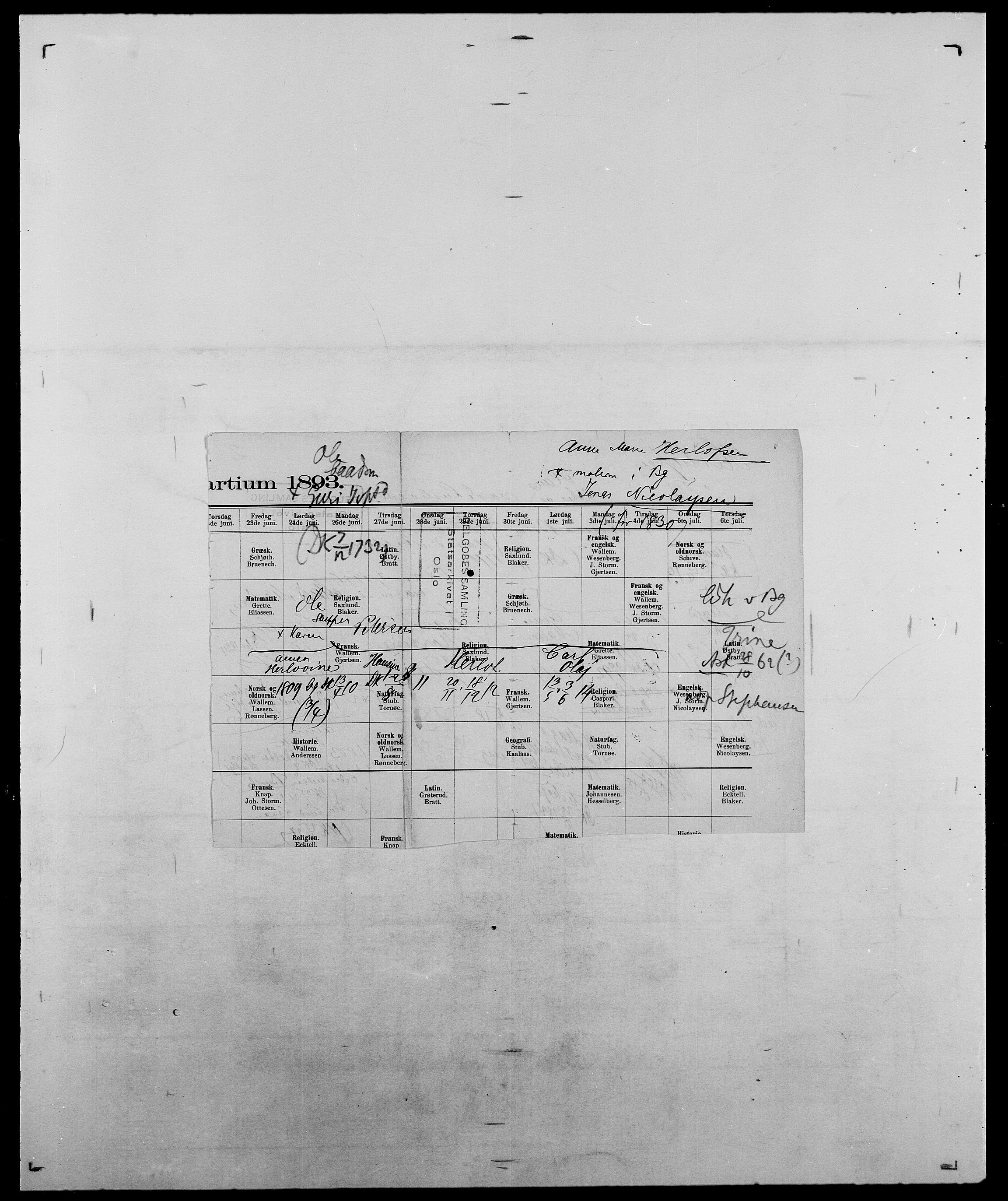 Delgobe, Charles Antoine - samling, AV/SAO-PAO-0038/D/Da/L0017: Helander - Hjørne, p. 246