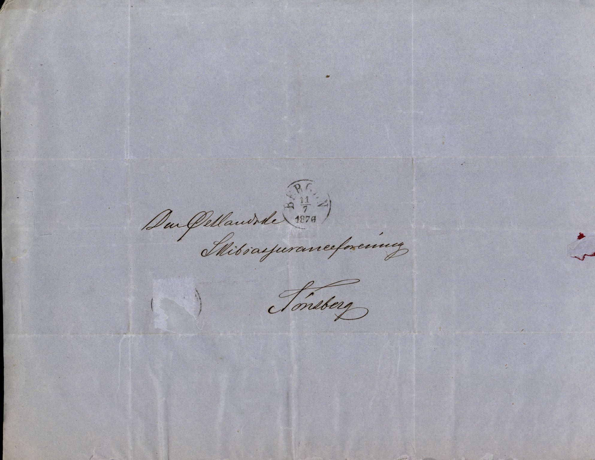 Pa 63 - Østlandske skibsassuranceforening, VEMU/A-1079/G/Ga/L0005/0013: Havaridokumenter / Norge, 1873