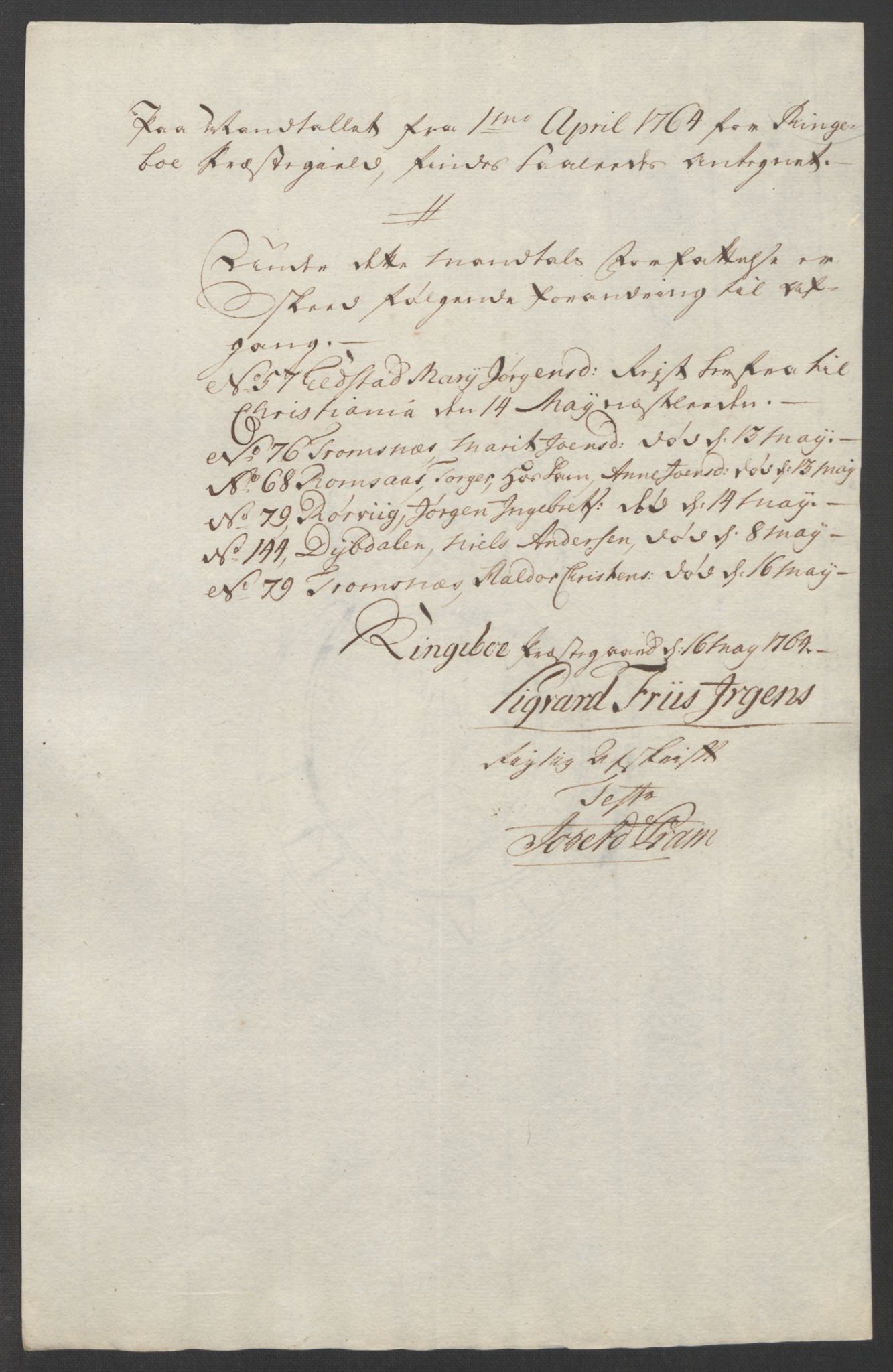 Rentekammeret inntil 1814, Reviderte regnskaper, Fogderegnskap, RA/EA-4092/R17/L1266: Ekstraskatten Gudbrandsdal, 1762-1766, p. 382